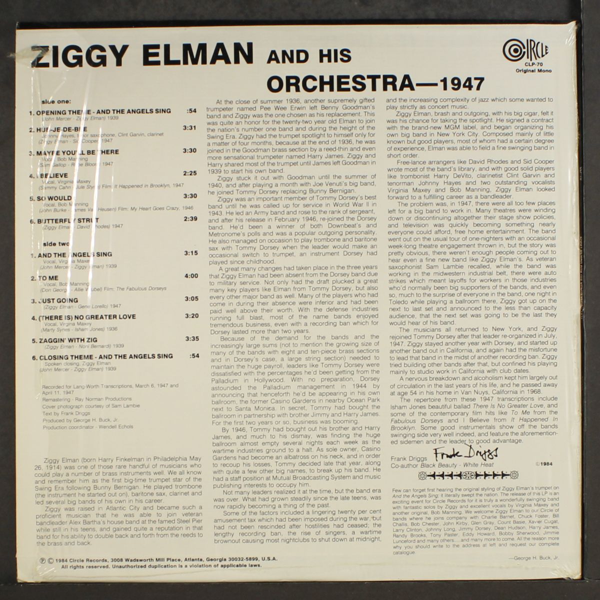 and his orchestra - 1947 by ZIGGY ELMAN