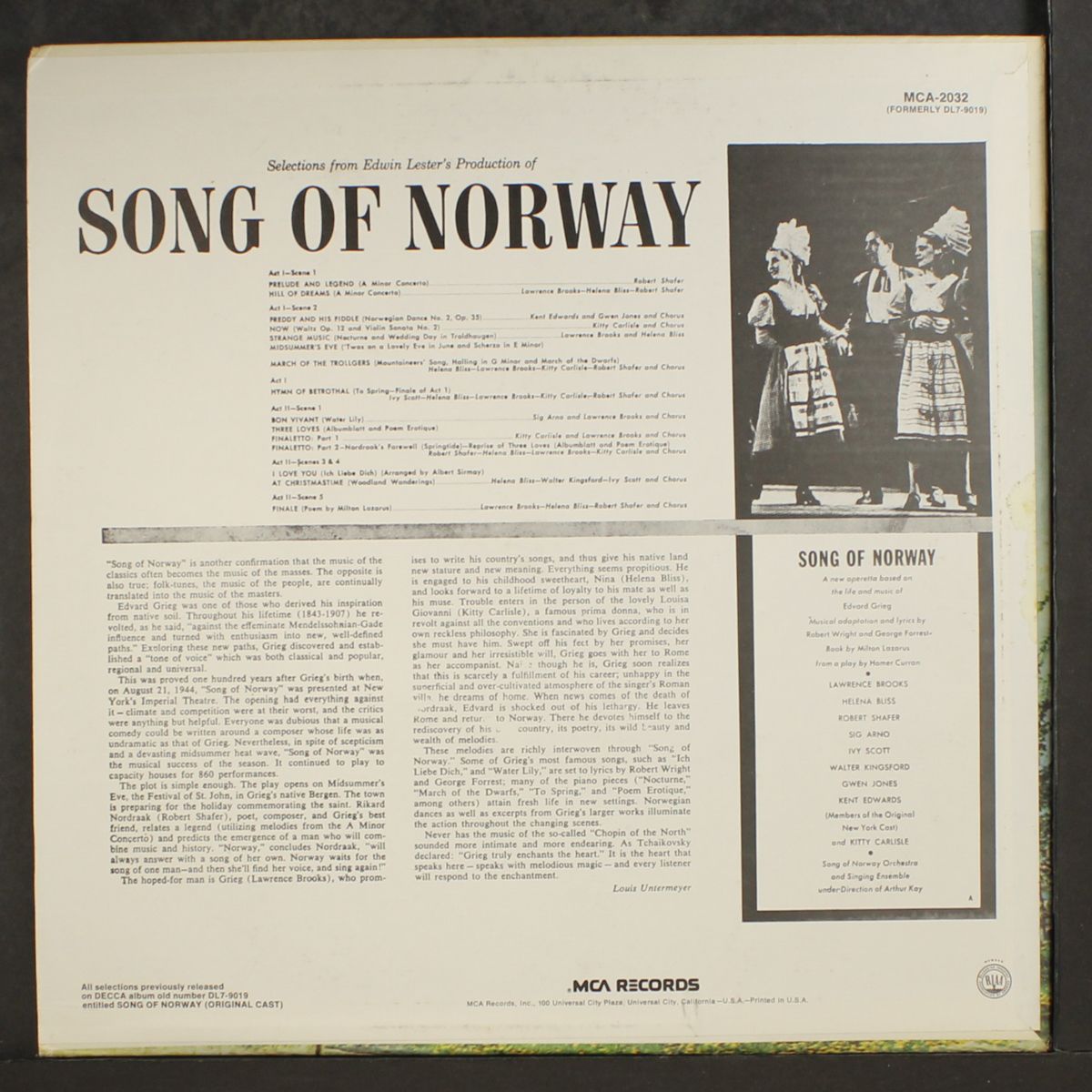 song of norway by SOUNDTRACK