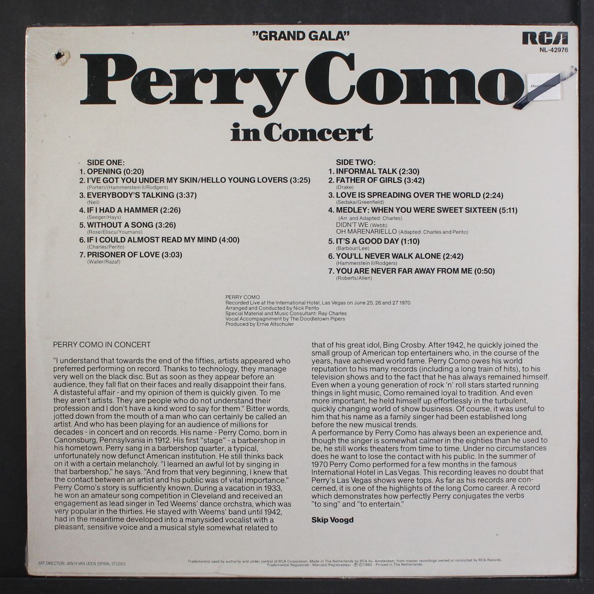 in concert by PERRY COMO
