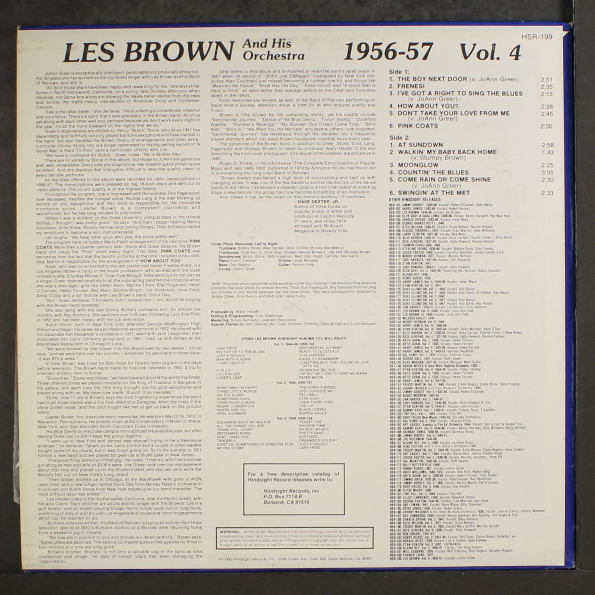 the uncollected - vol. 4 1956-1957 by LES BROWN