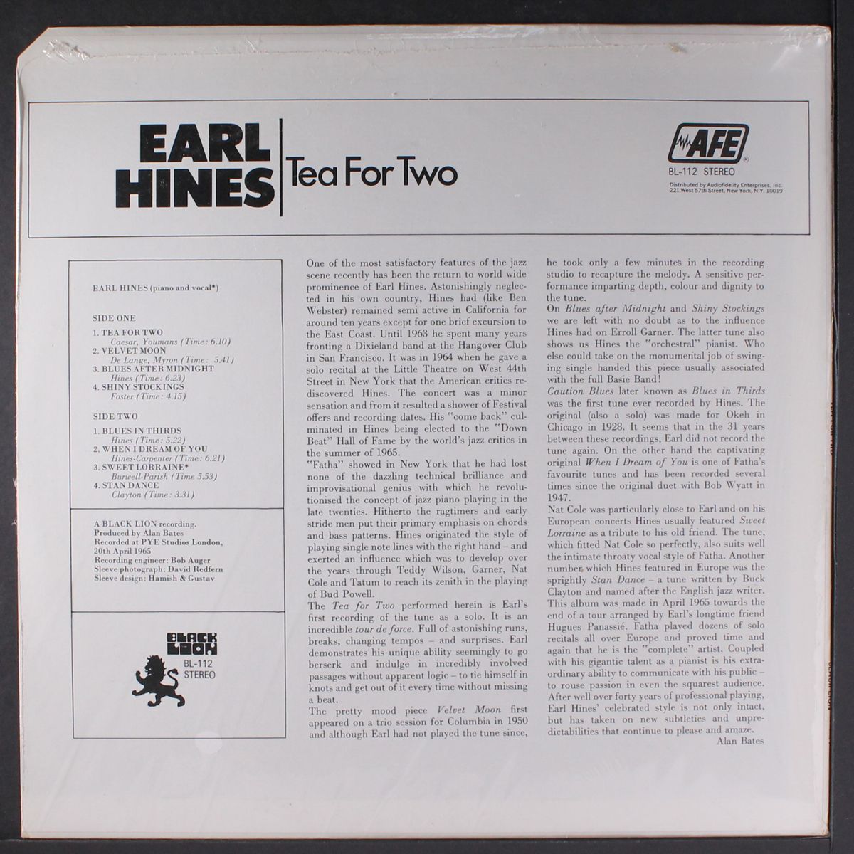 tea for two by EARL HINES