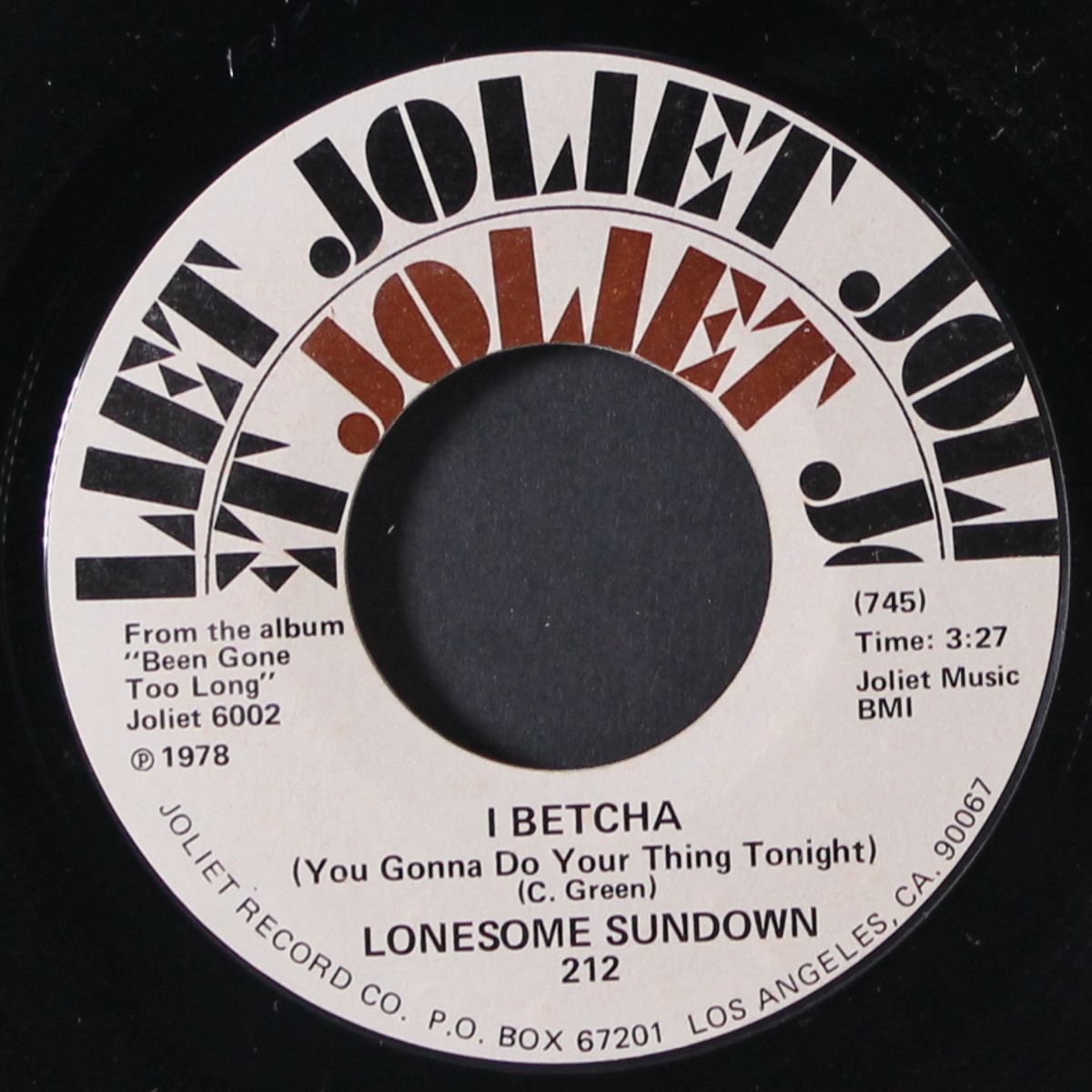 louisiana lover man / i betcha by LONESOME SUNDOWN