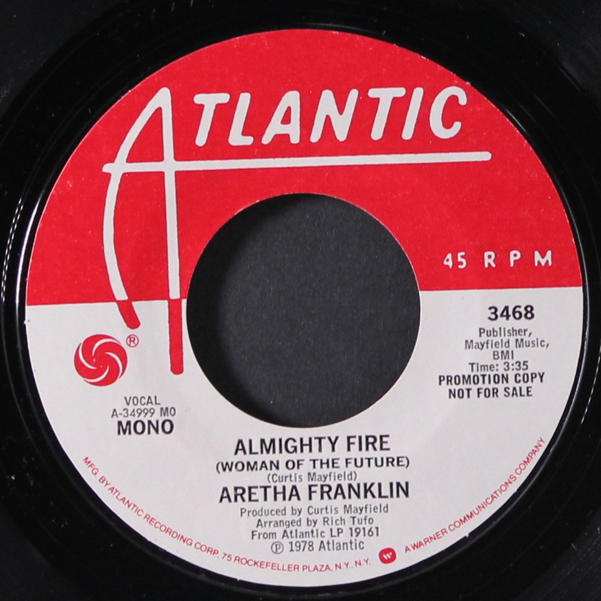 almighty fire (woman of the future) / mono by ARETHA FRANKLIN