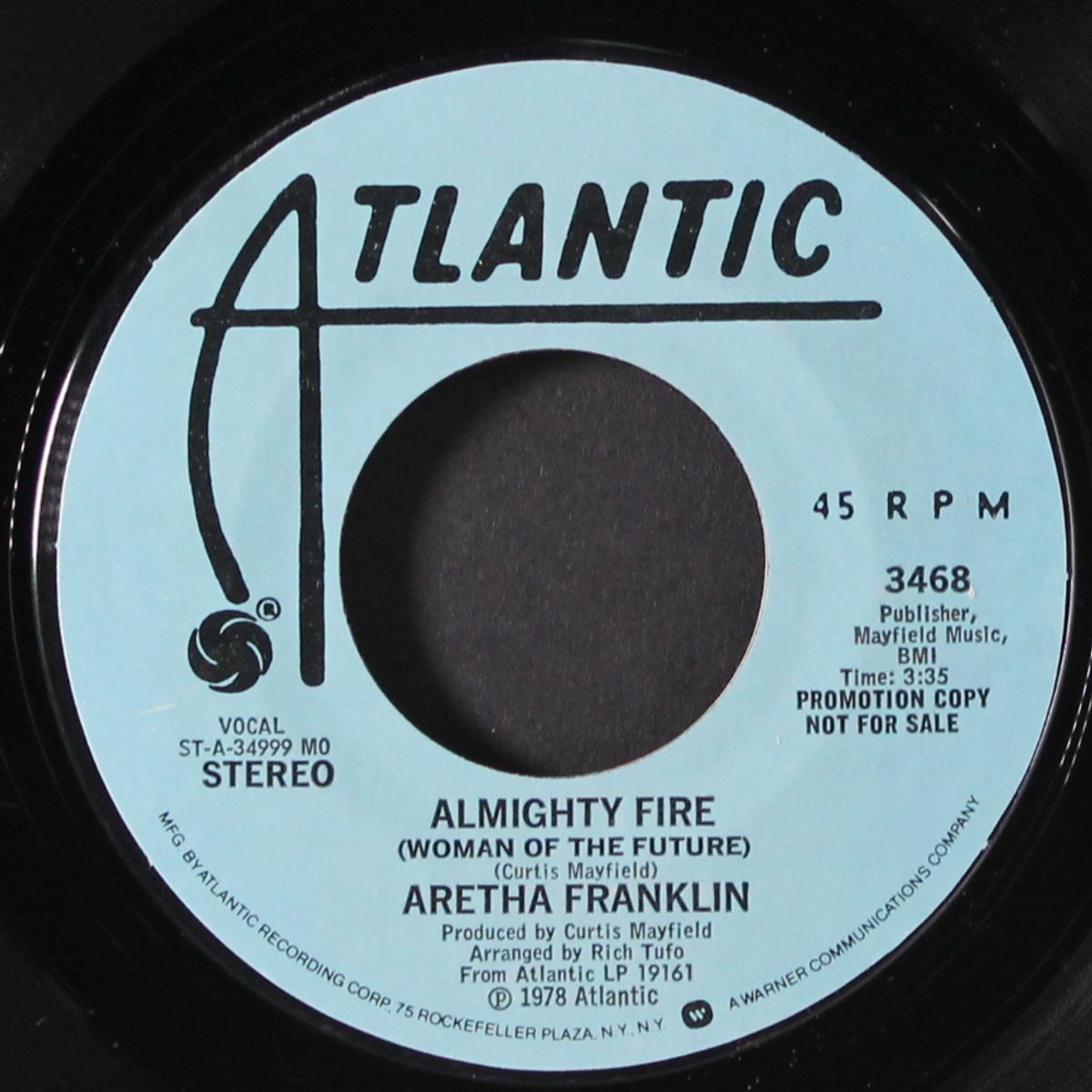 almighty fire (woman of the future) / mono by ARETHA FRANKLIN