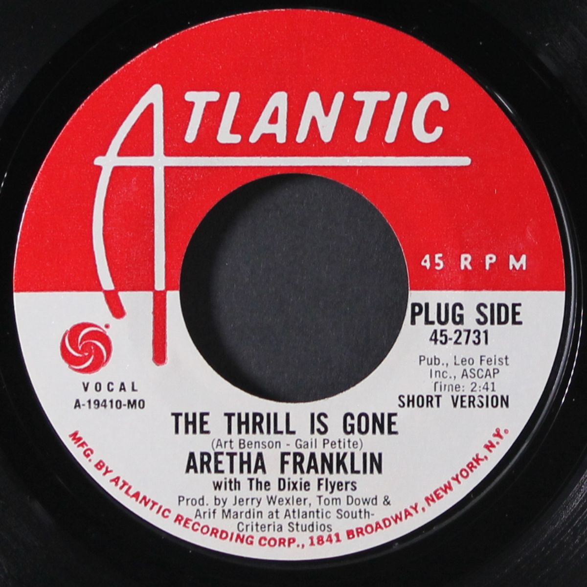 the thrill is gone / short by ARETHA FRANKLIN