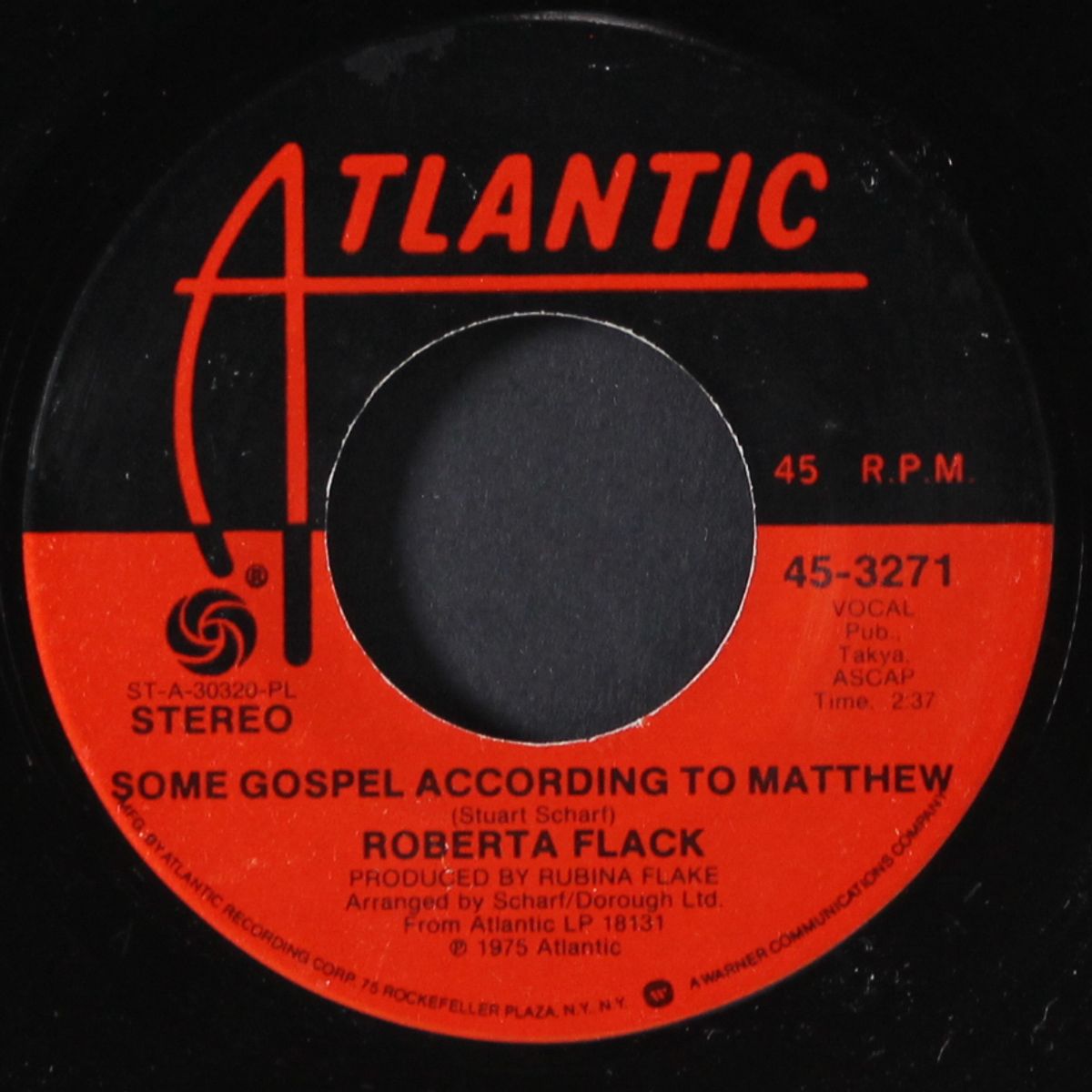 feelin' that glow / some gospel according to matthew by ROBERTA FLACK