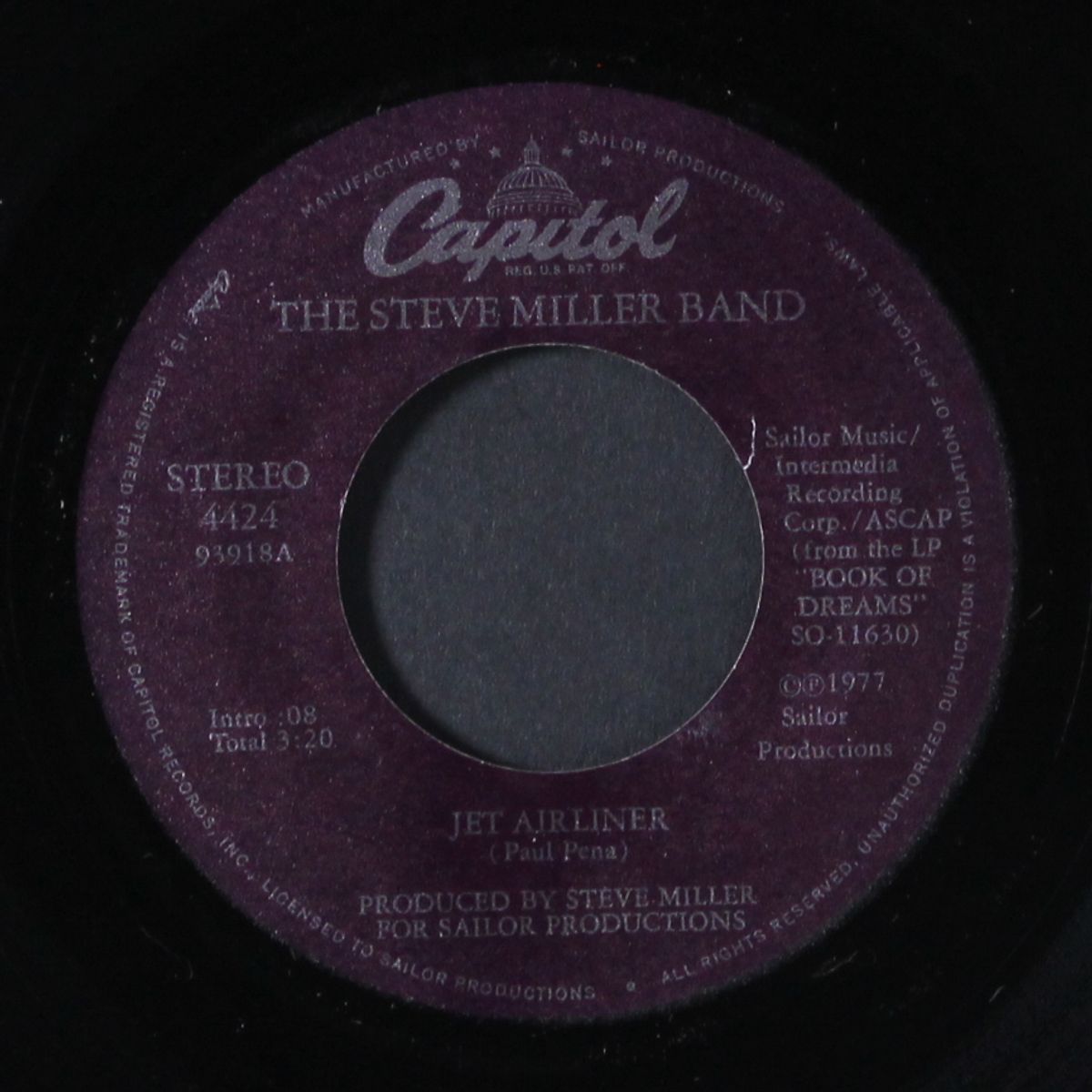 jet airliner / babes in the wood by STEVE MILLER BAND