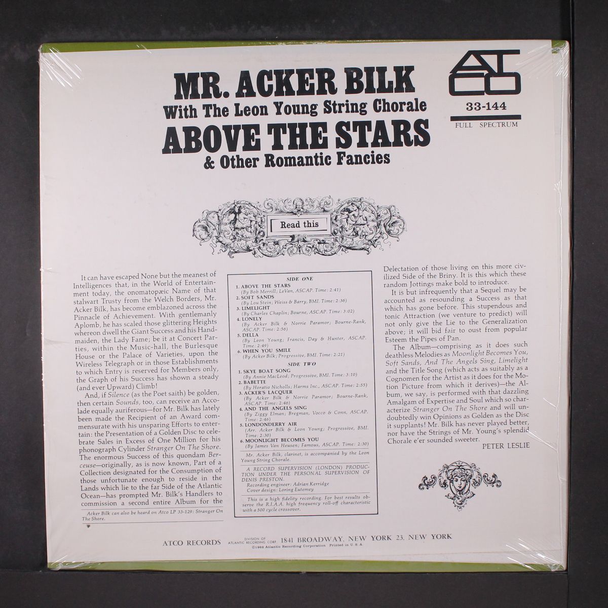 above the stars by MR. ACKER BILK