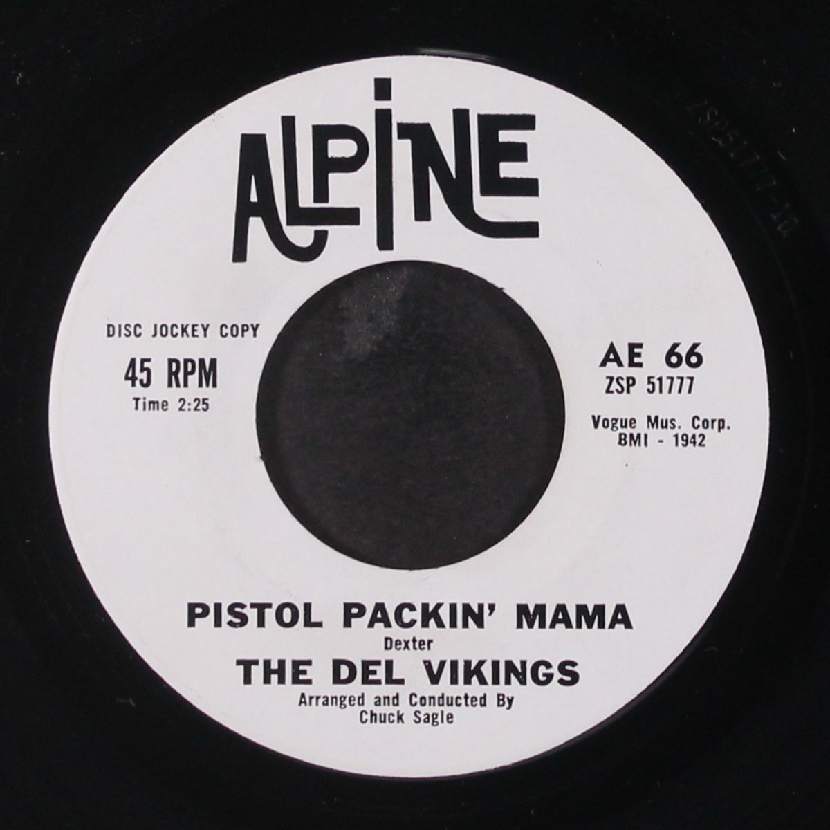 the sun / pistol packin' mama by DEL VIKINGS