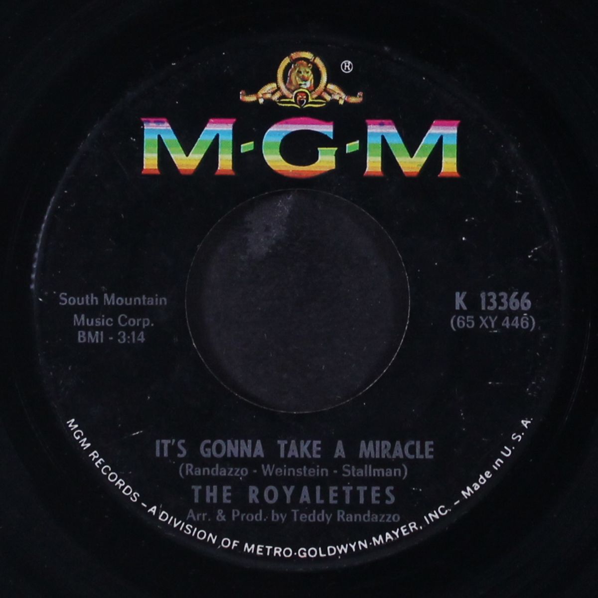 out of sight, out of mind / it's gonna take a miracle by ROYALETTES