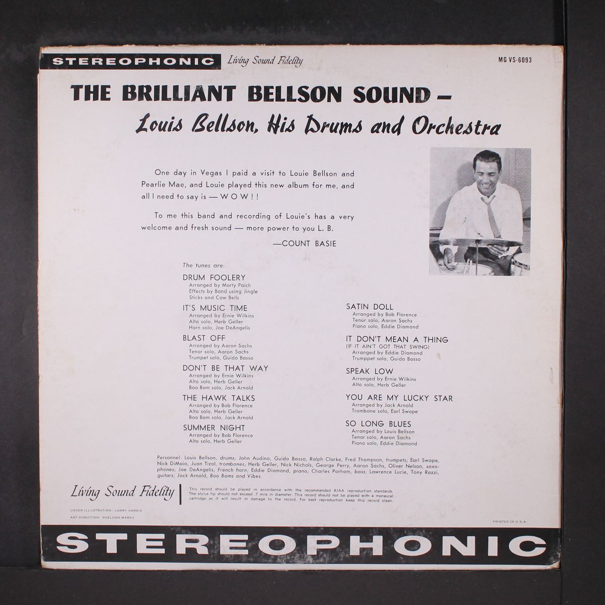 the brilliant bellson sound by LOUIS BELLSON
