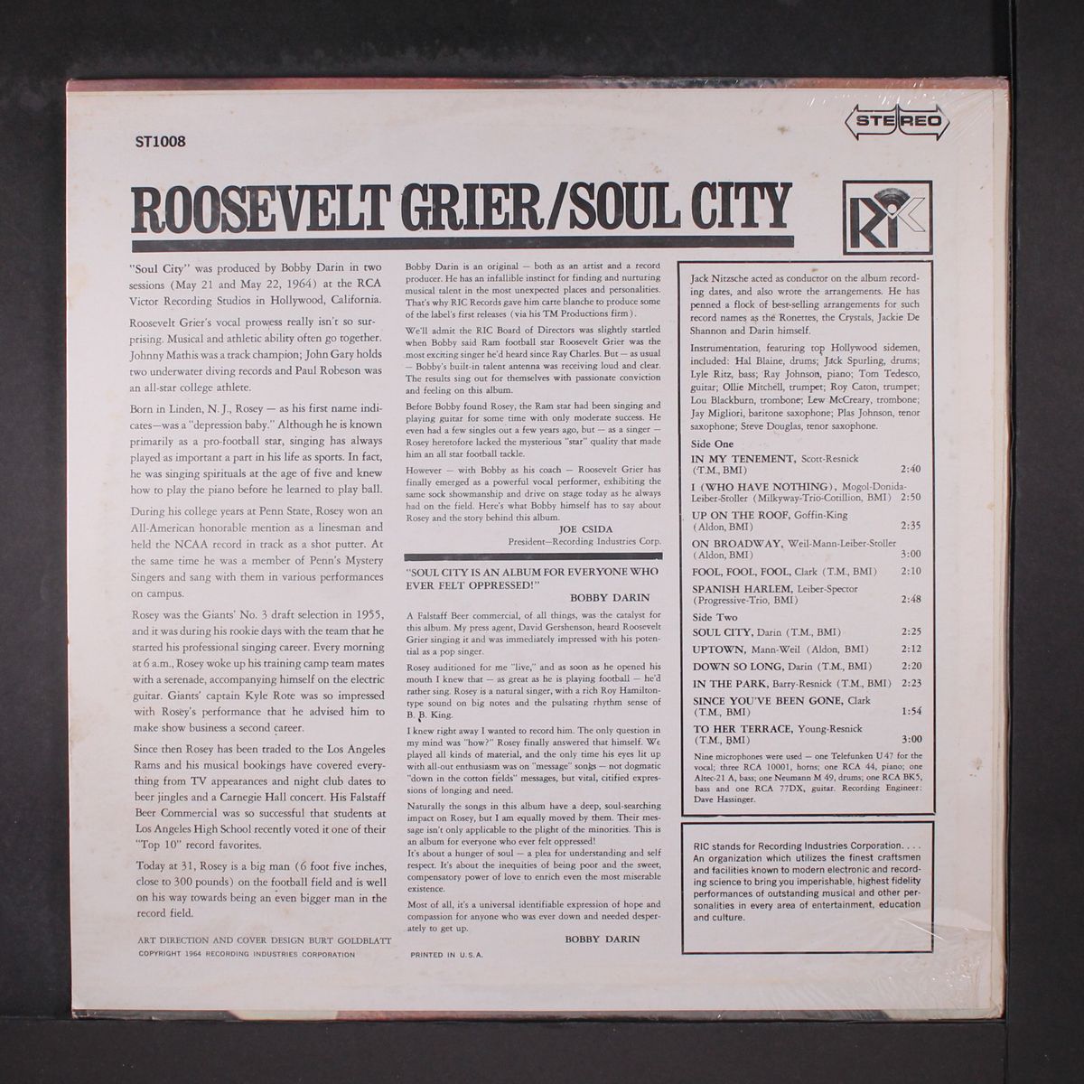 soul city by ROOSEVELT GRIER