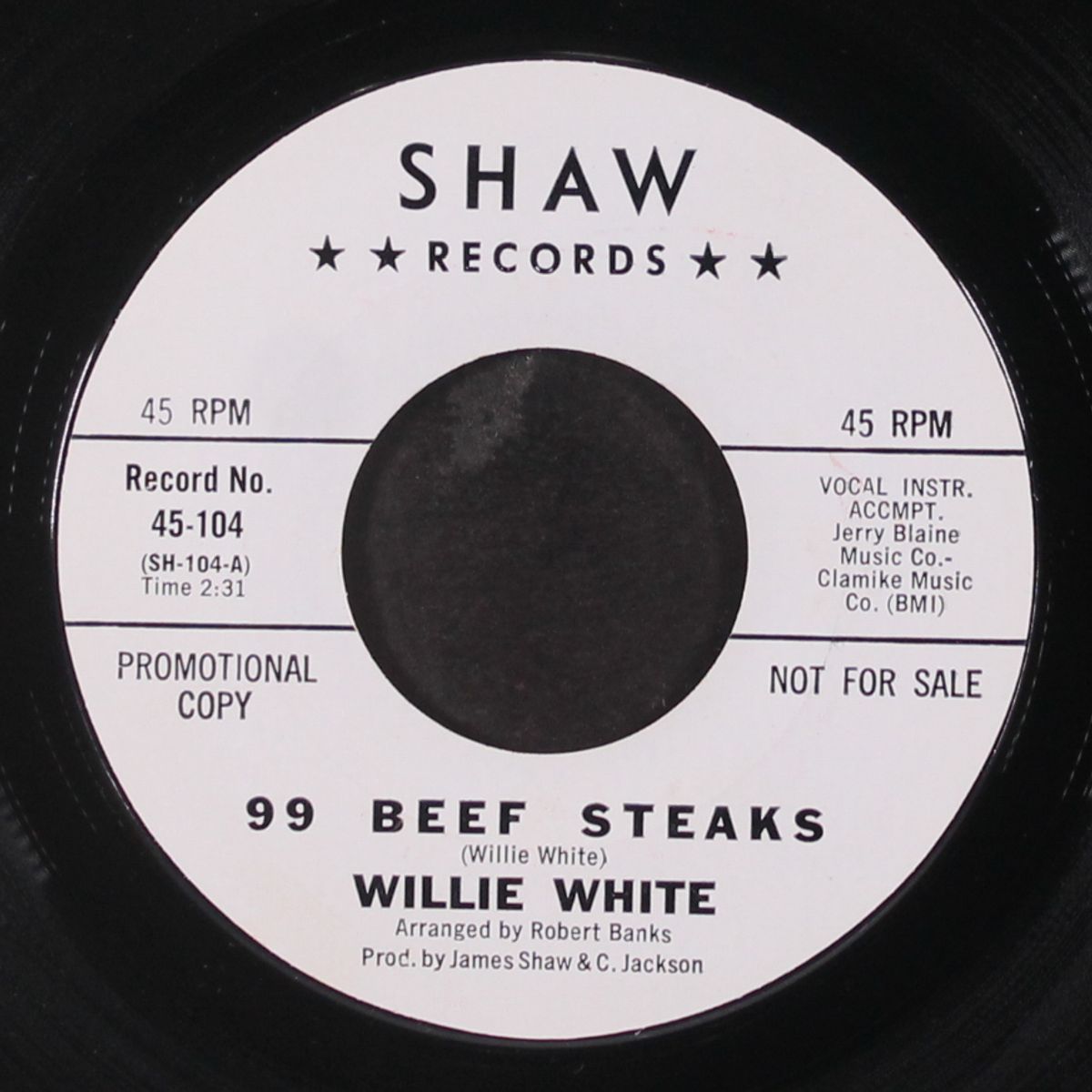 99 beef steaks / it's wrong by WILLIE WHITE