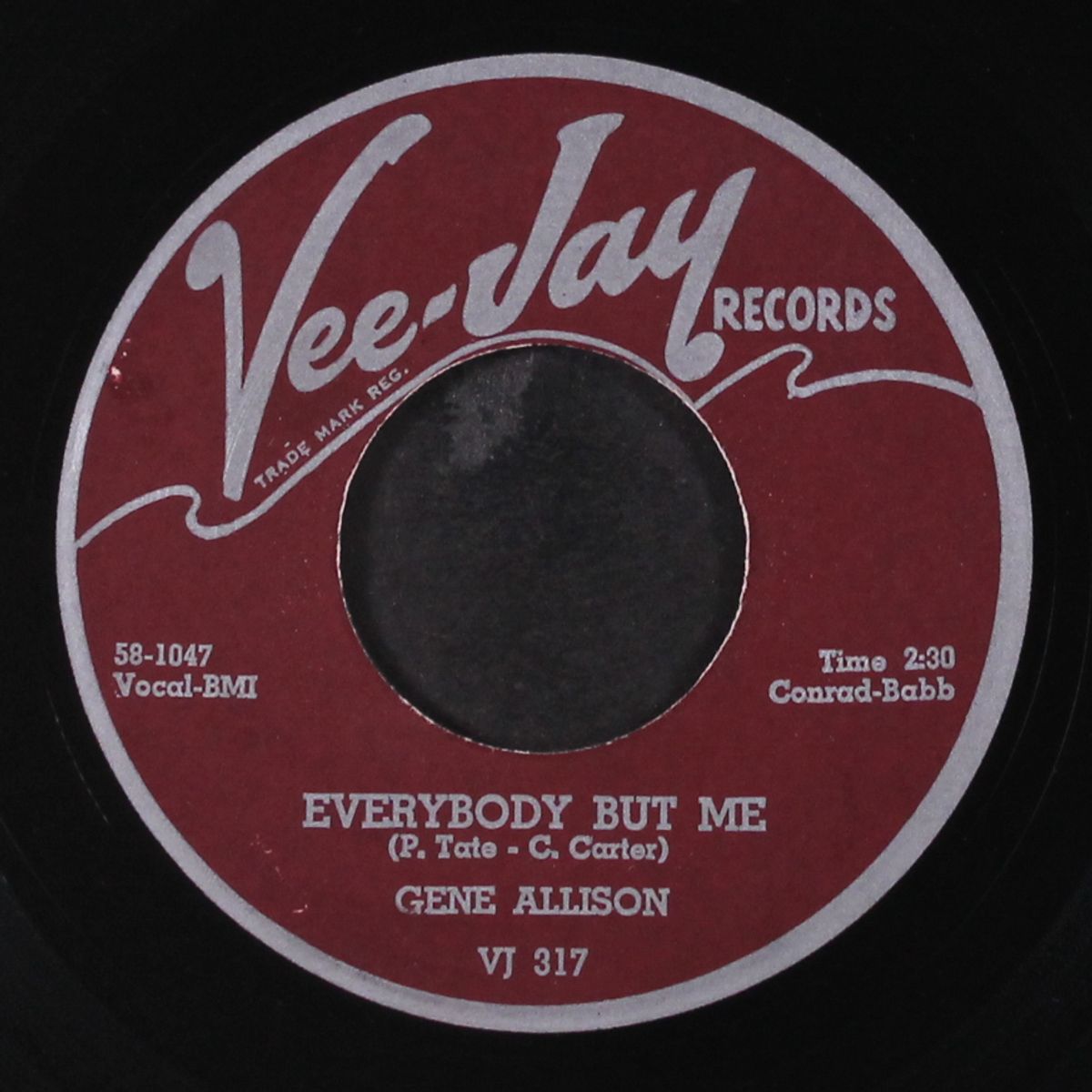 everybody but me / i believe in myself by GENE ALLISON