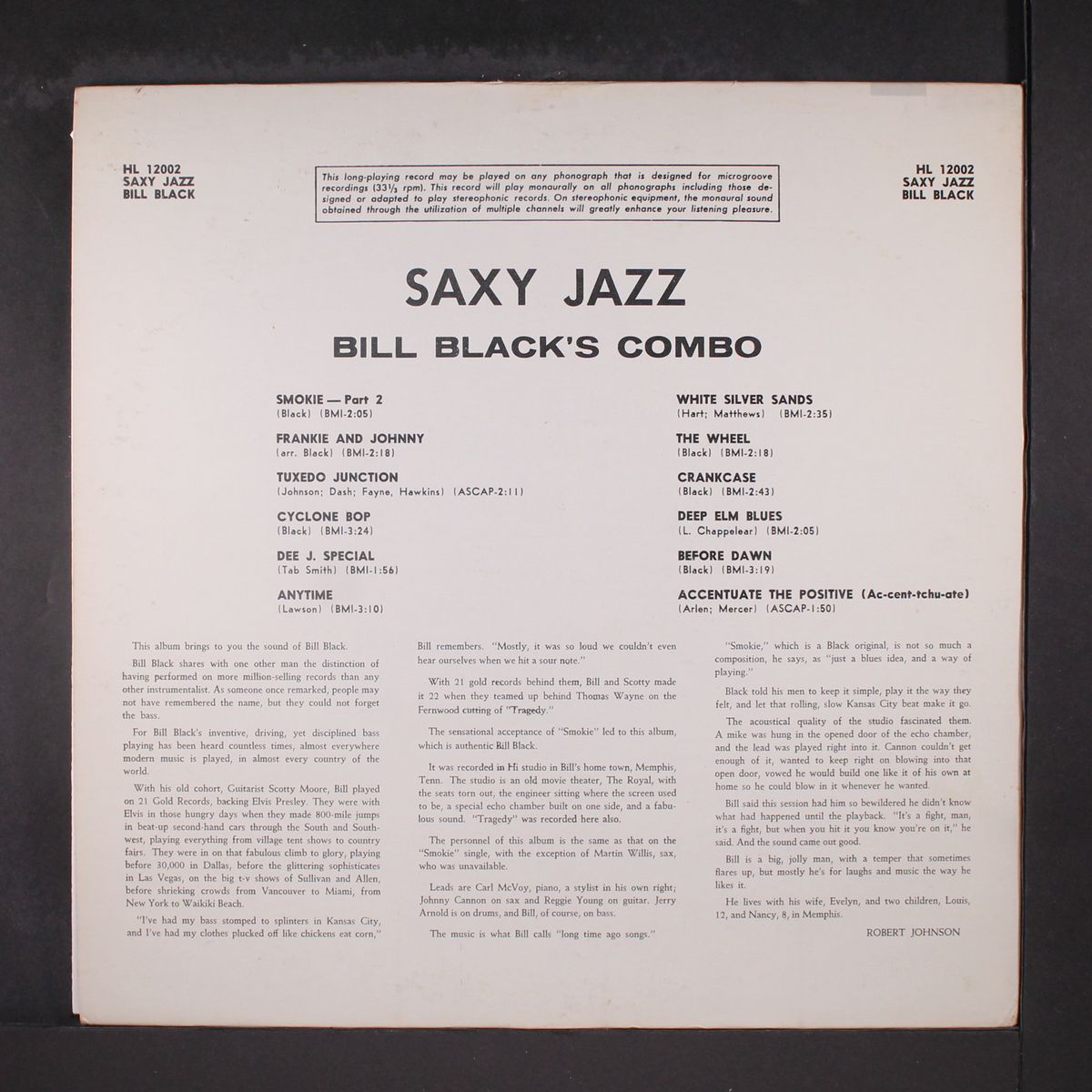 saxy jazz by BILL BLACK