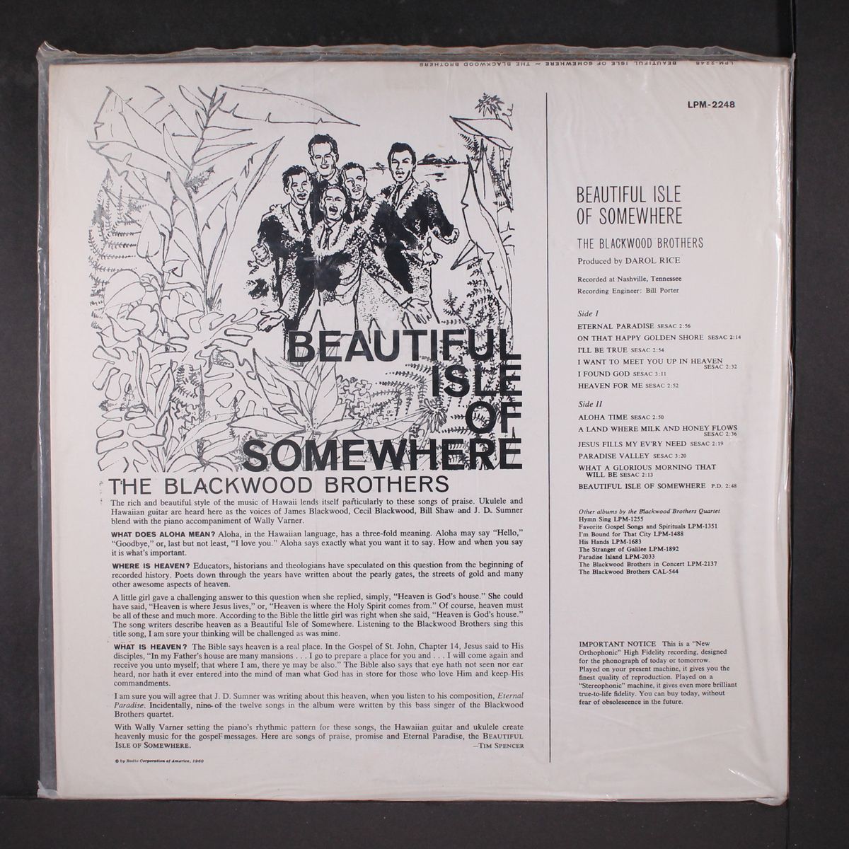 beautiful isle of somewhere by BLACKWOOD BROTHERS