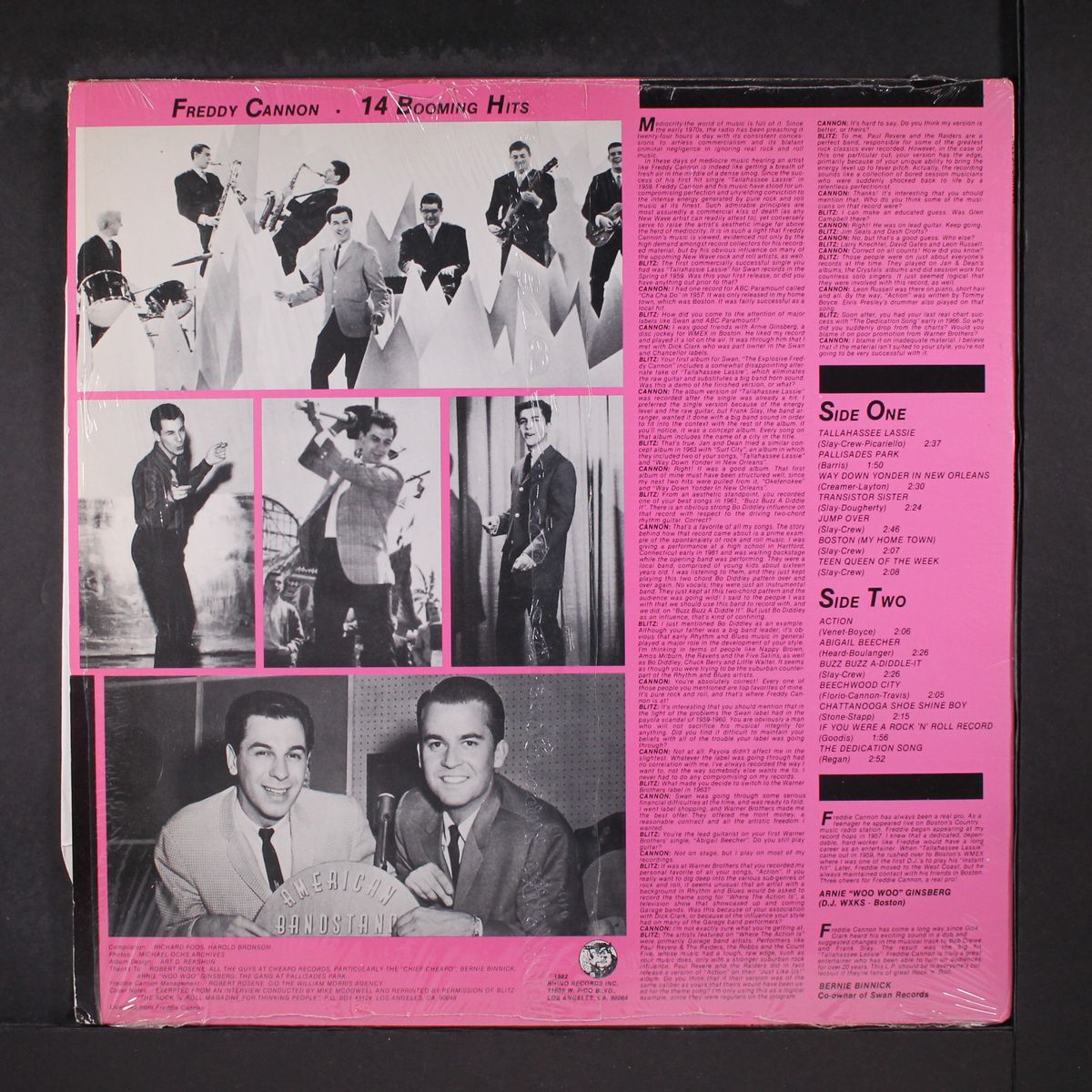 14 booming hits by FREDDY CANNON