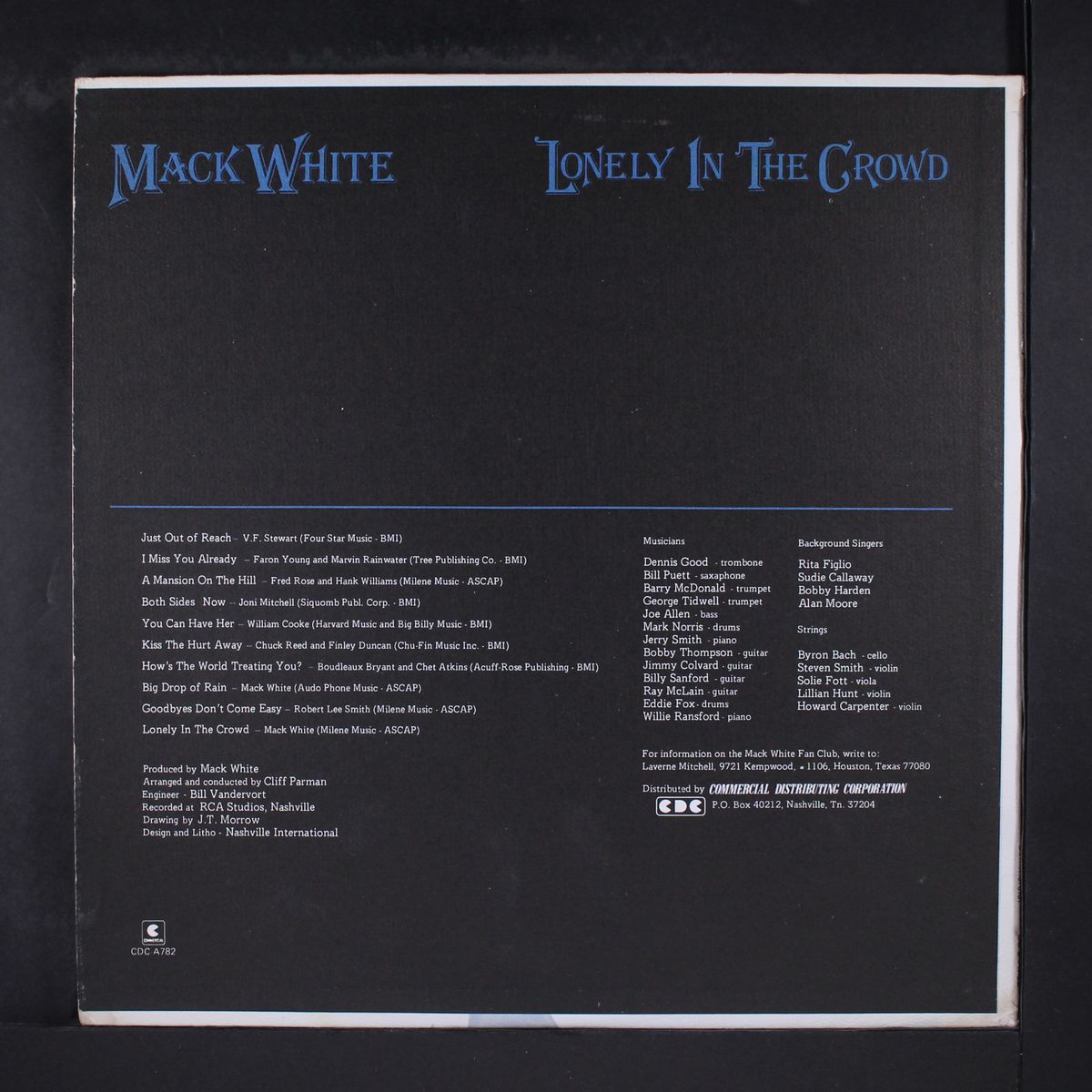 lonely in the crowd by MACK WHITE