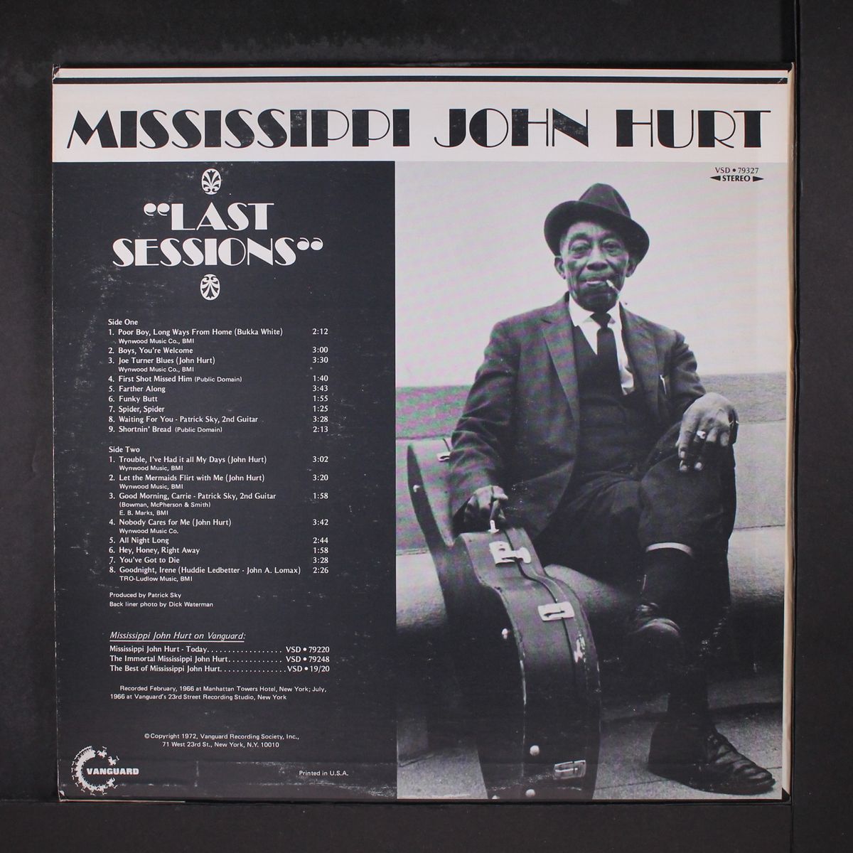 last sessions by MISSISSIPPI JOHN HURT