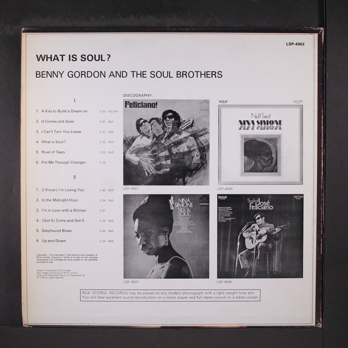 what is soul? by BENNY GORDON & SOUL BROTHERS