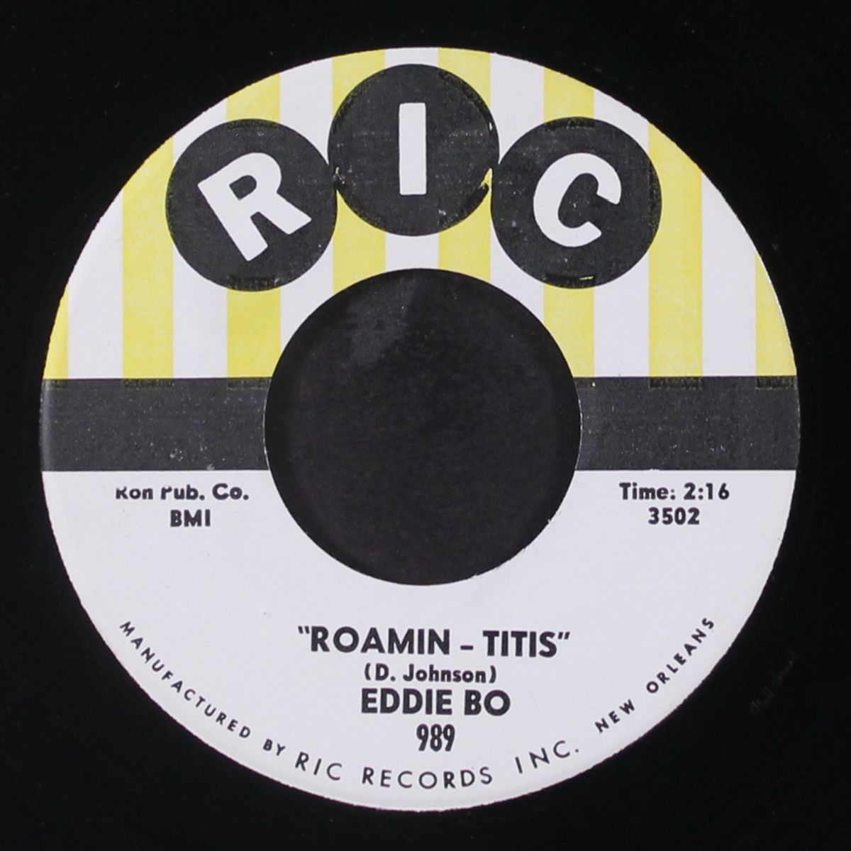baby i'm wise / roamin-titis by EDDIE BO