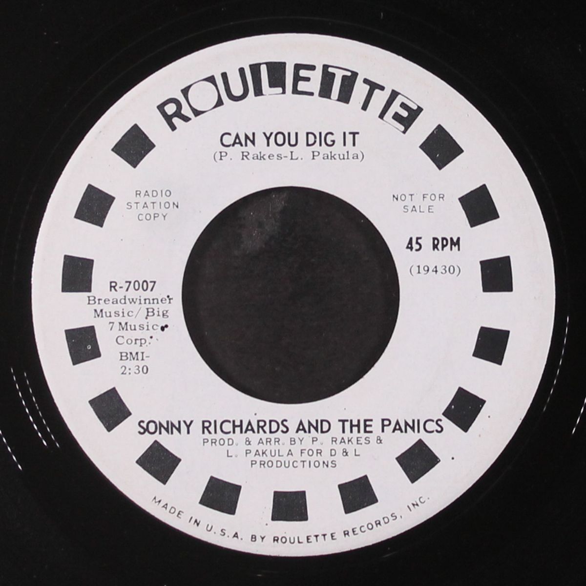 stubborn kind of fellow / can you dig it by SONNY RICHARDS & PANICS