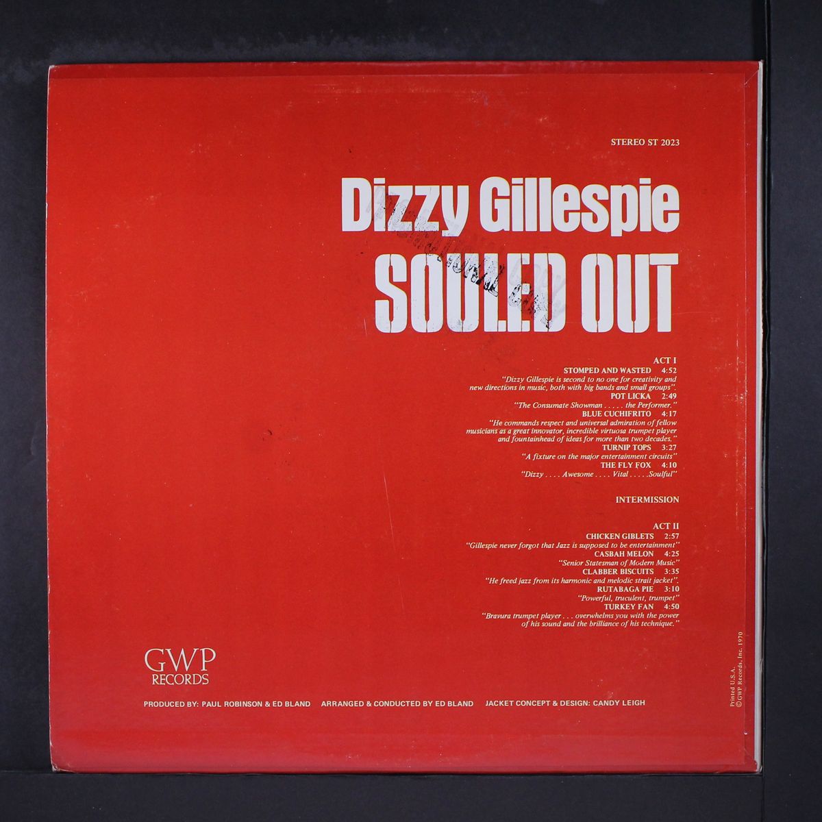souled out by DIZZY GILLESPIE