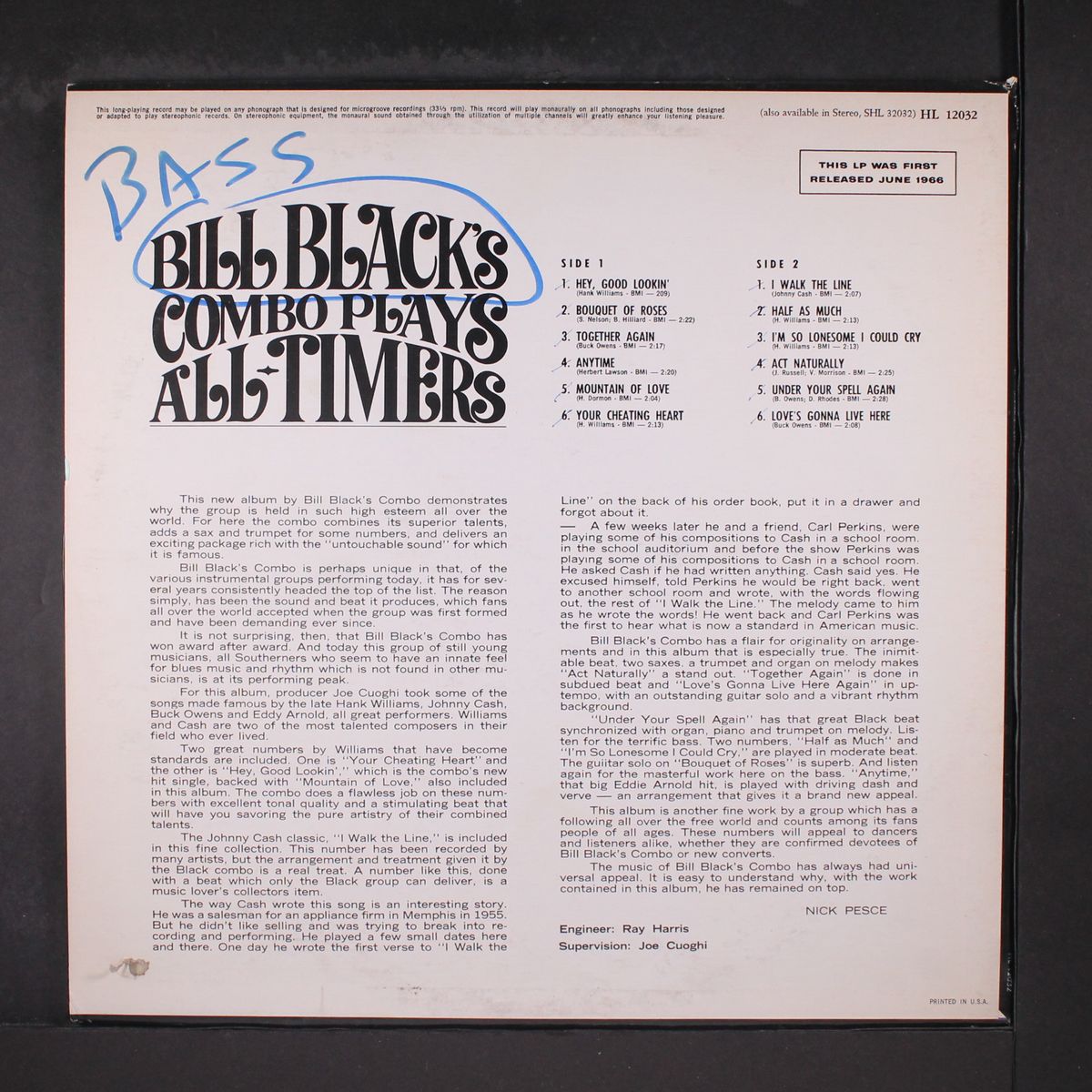 plays all-timers by BILL BLACK'S COMBO