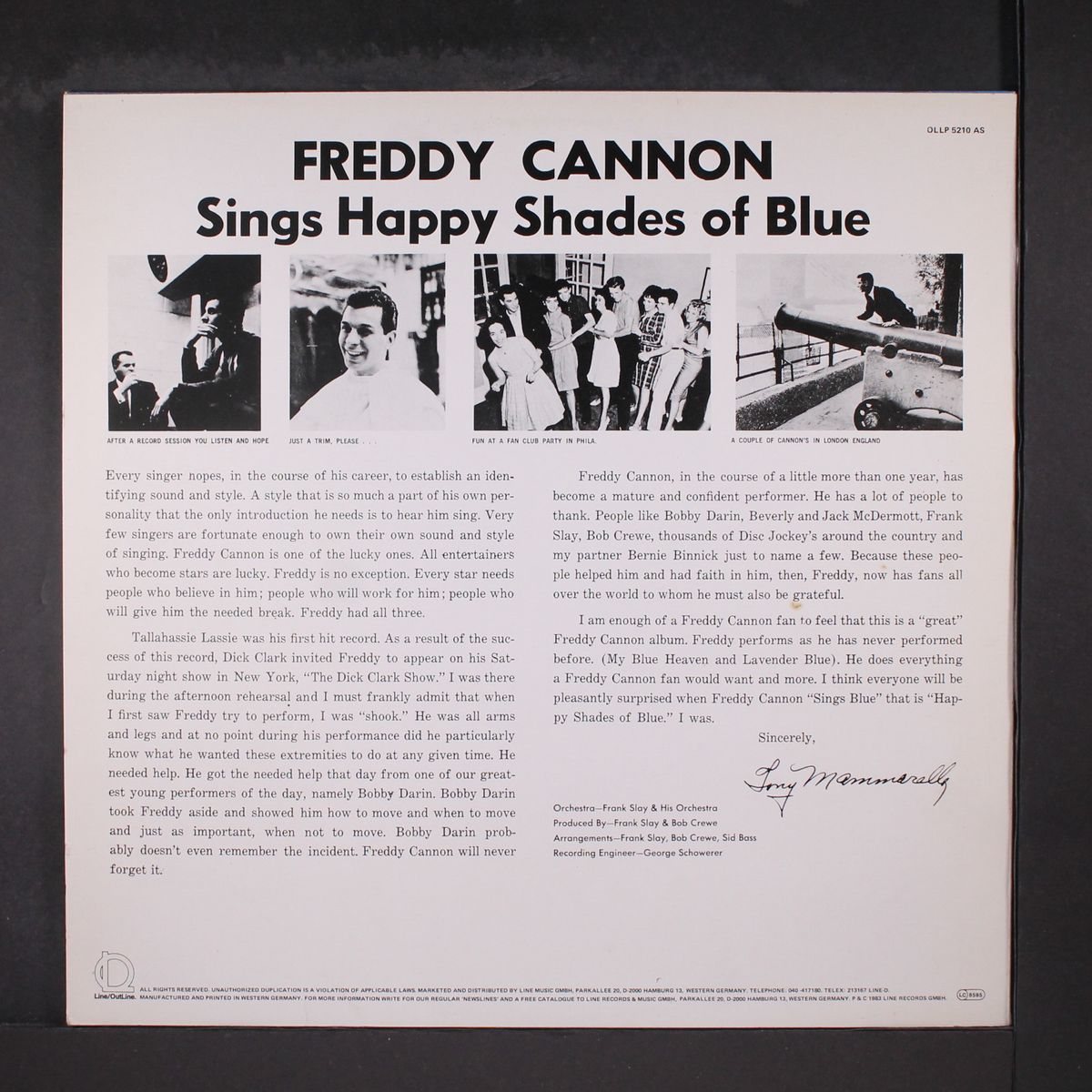 sings happy shades of blue by FREDDY CANNON