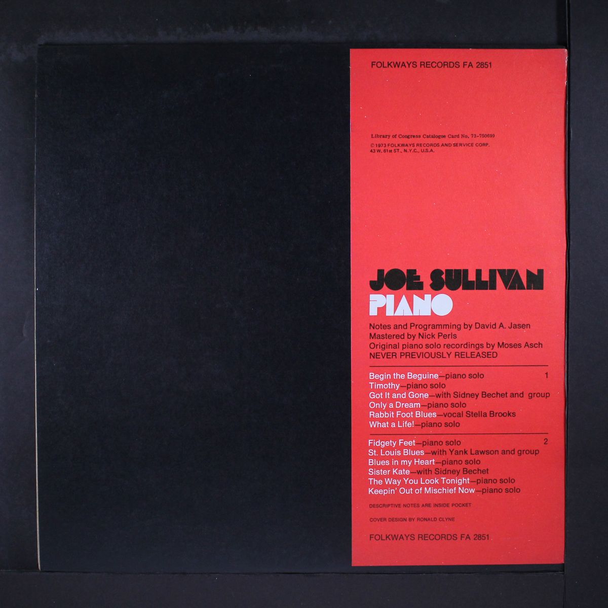 piano by JOE SULLIVAN