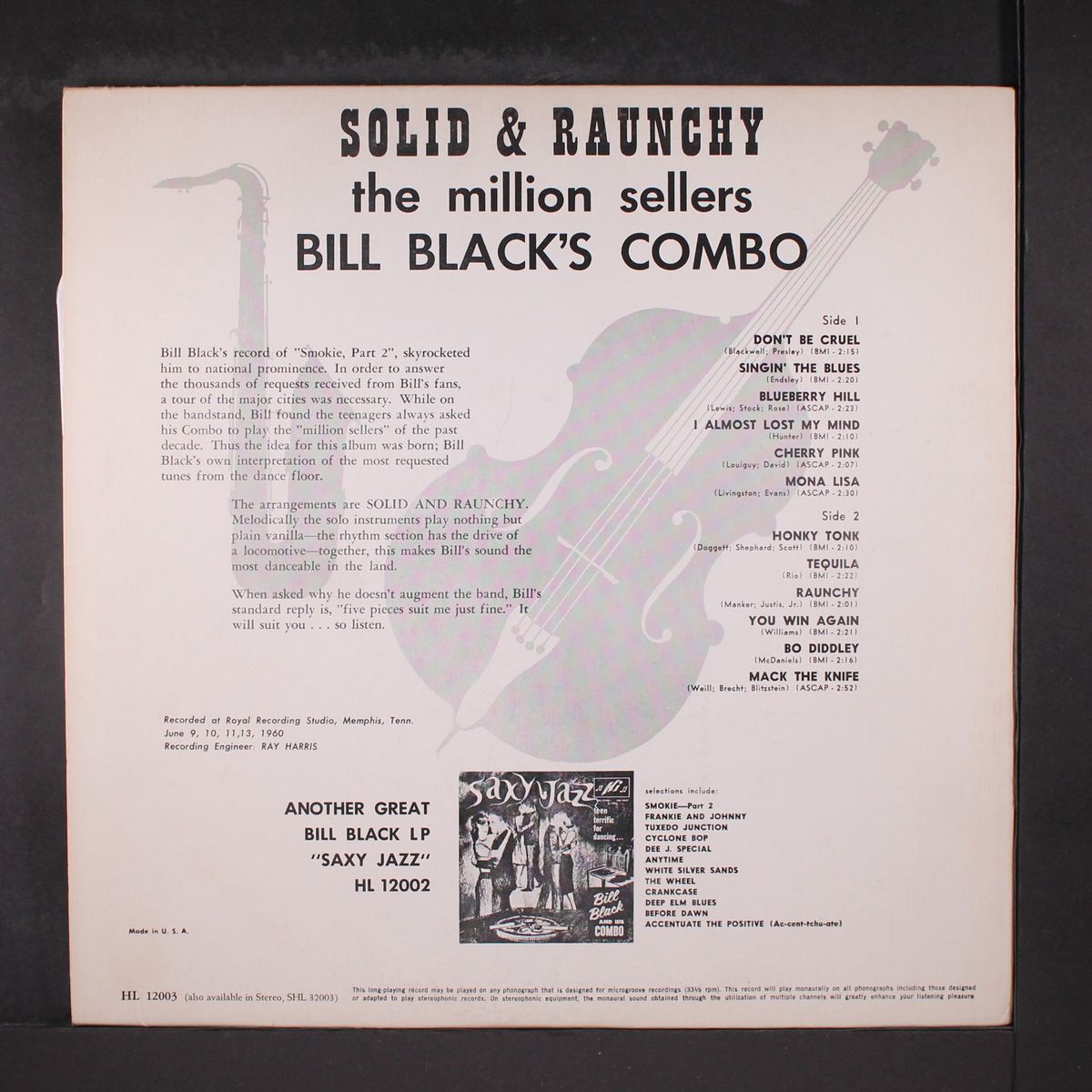 solid and raunchy by BILL BLACK'S COMBO