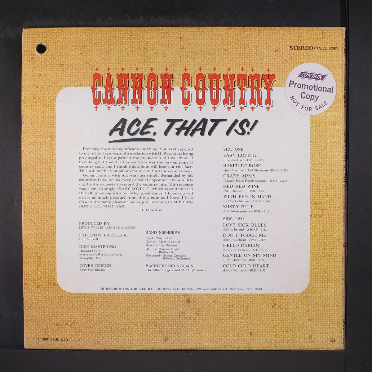 ace, that is! by ACE CANNON