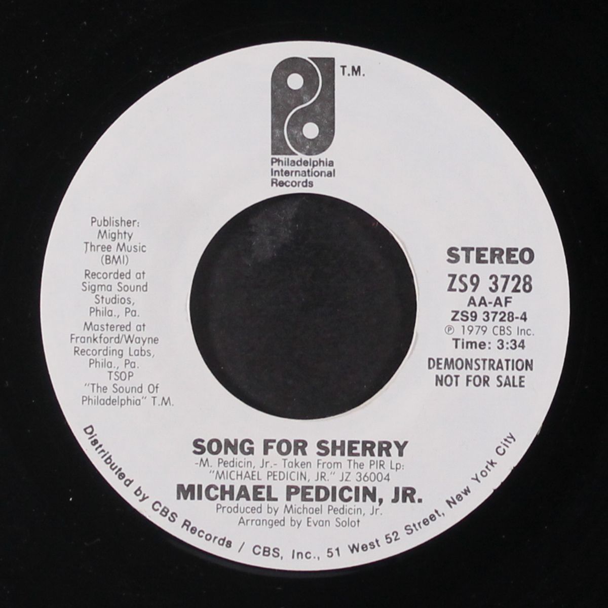 song for sherry / you by MICHAEL PEDICIN, JR.