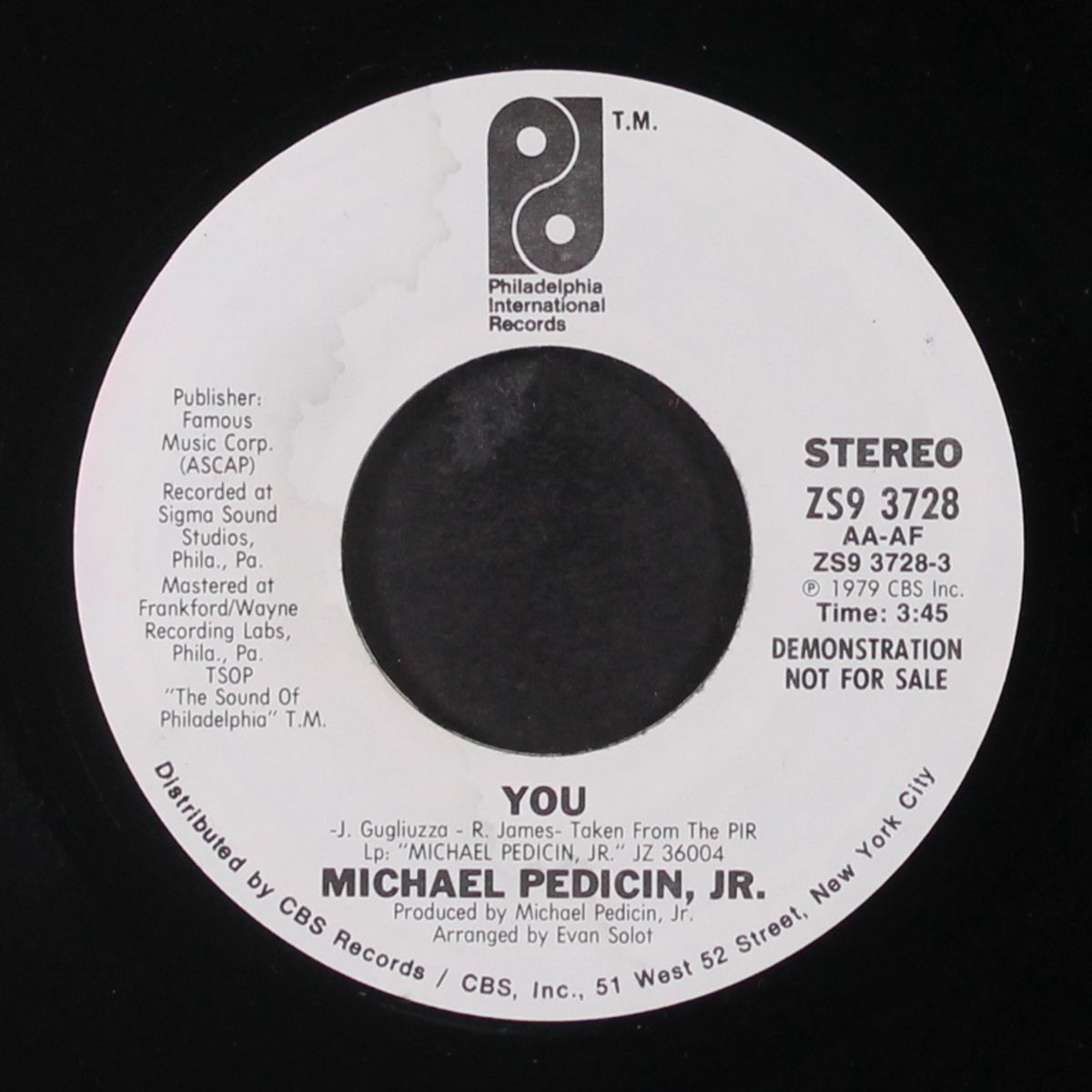 song for sherry / you by MICHAEL PEDICIN, JR.