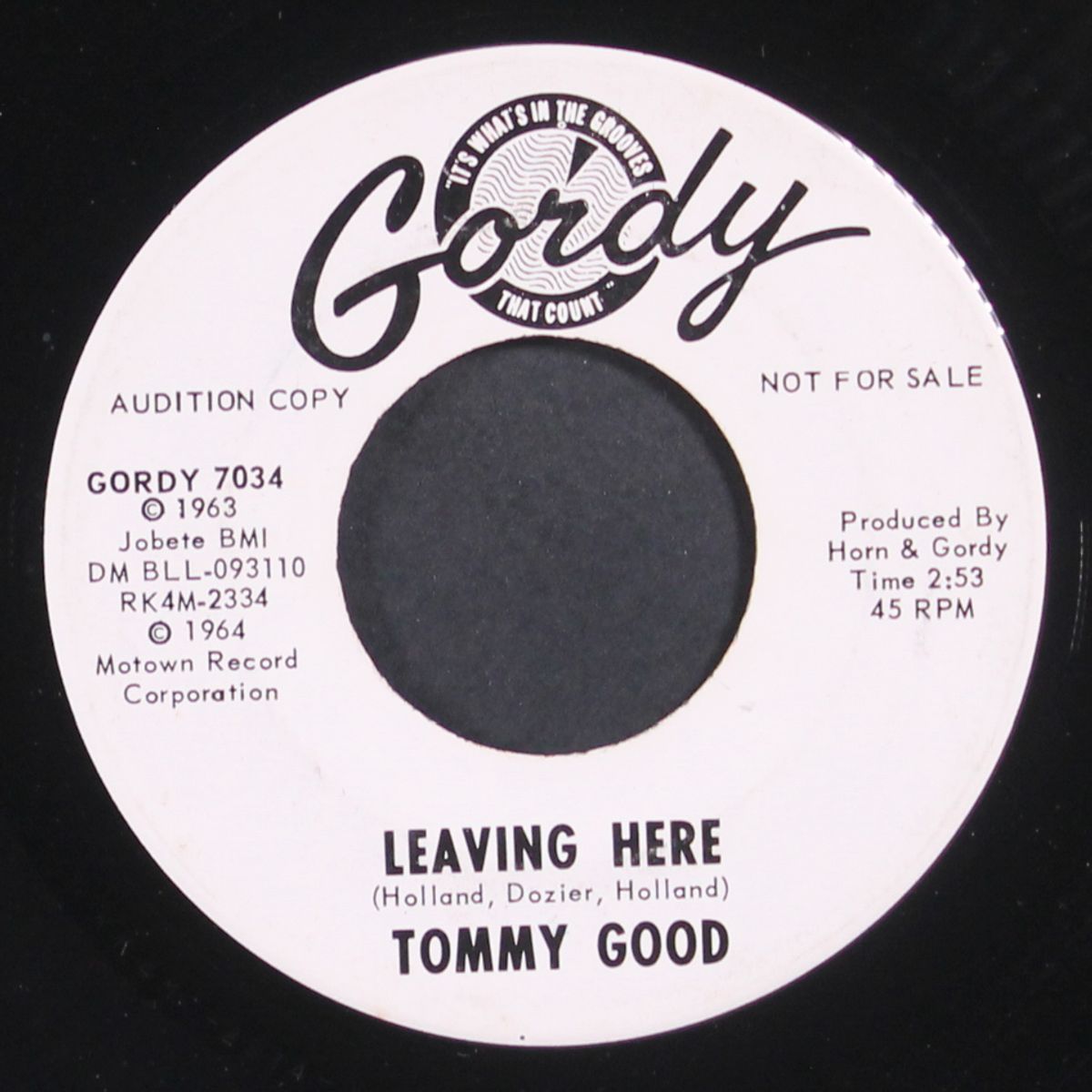 baby i miss you / leaving here by TOMMY GOOD