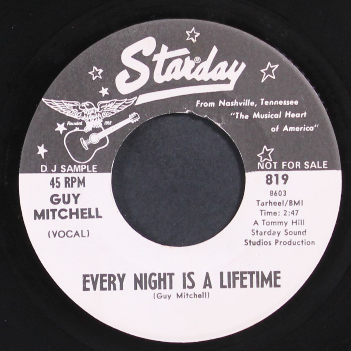 traveling shoes / every night is a lifetime by GUY MITCHELL