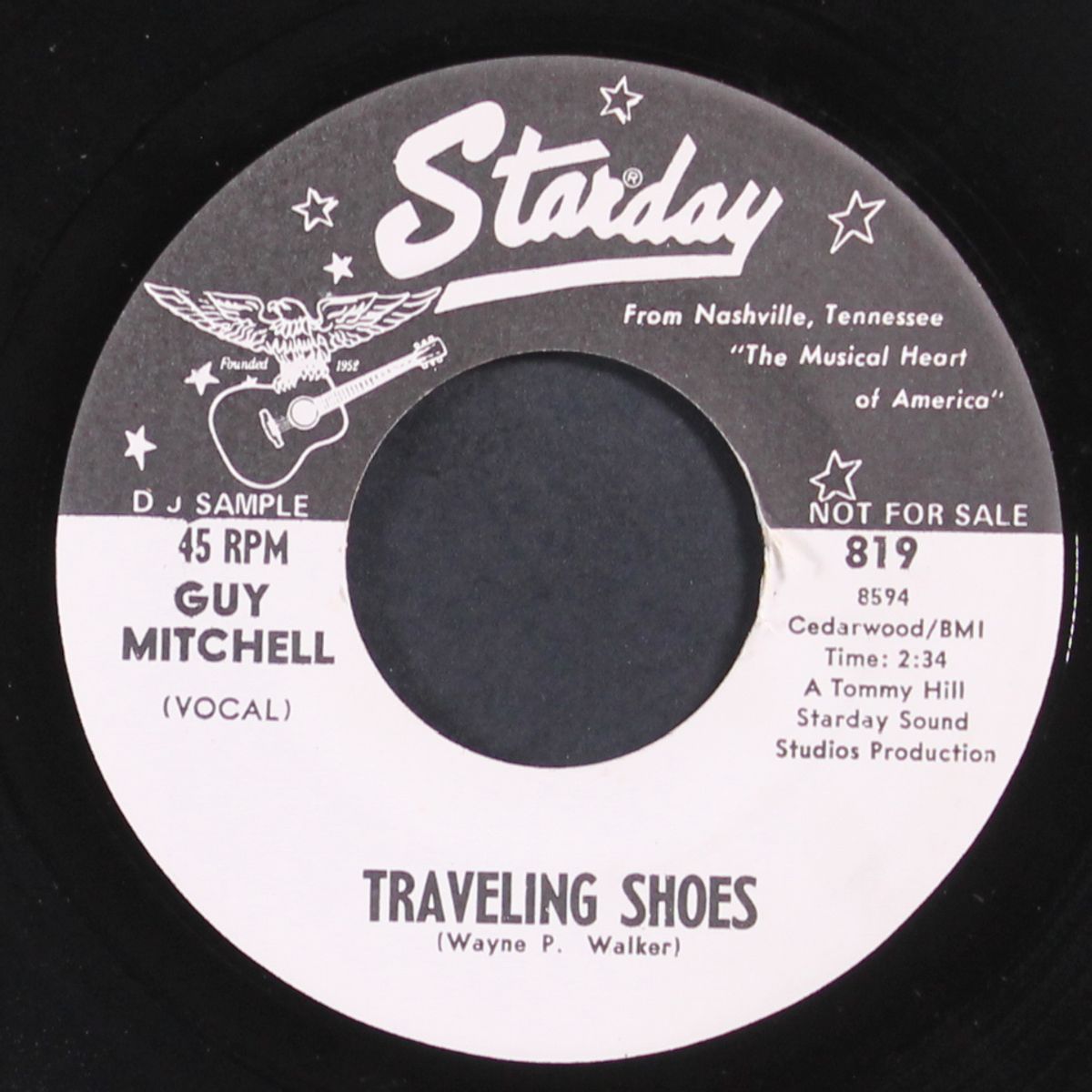 traveling shoes / every night is a lifetime by GUY MITCHELL