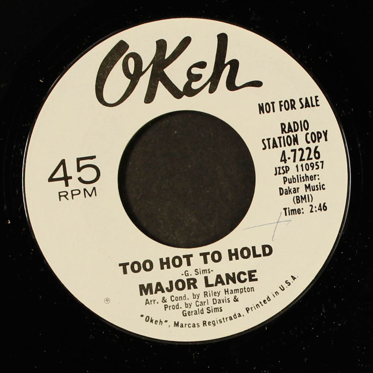 too hot to hold / dark and lonely by MAJOR LANCE