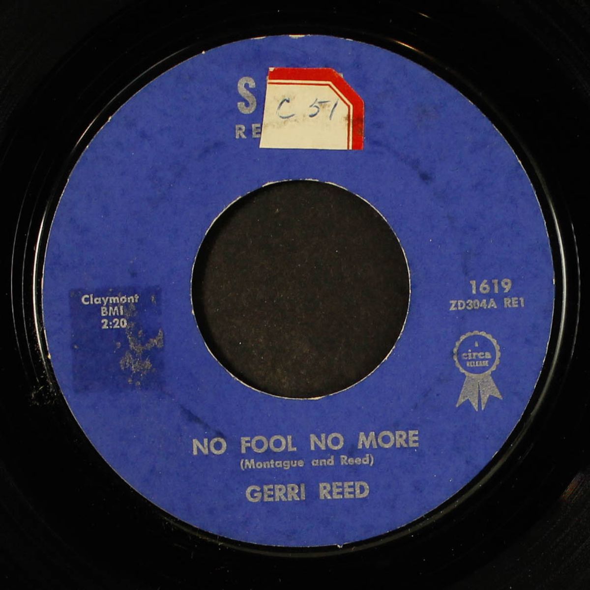 no fool no more / out in the cold by GERRI REED