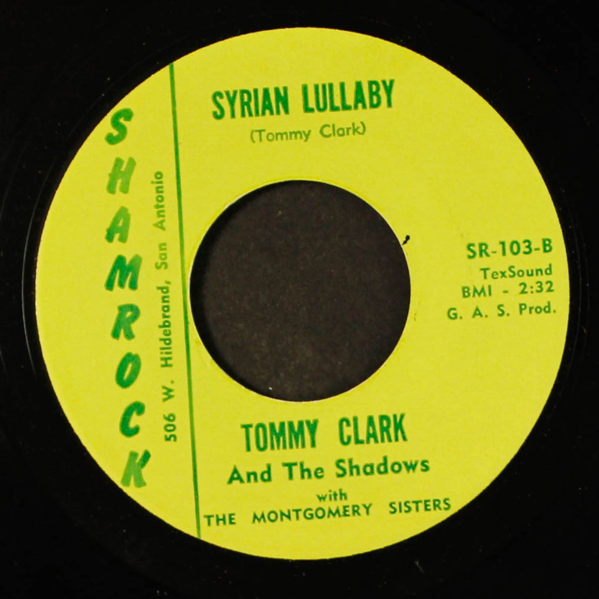 syrian lullaby / lovesick boy by TOMMY CLARK & SHADOWS