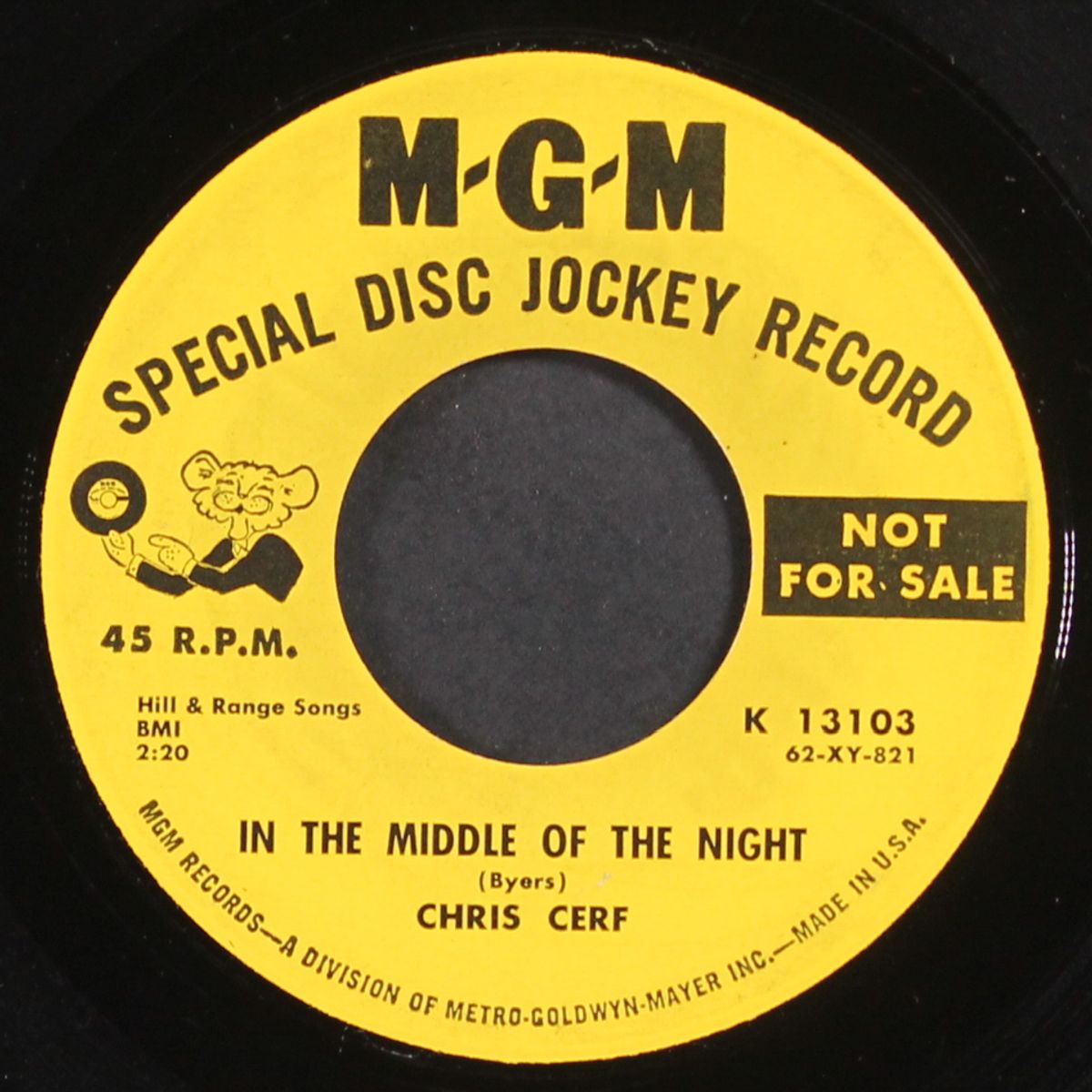 in the middle of the night / cheerleader by CHRIS CERF
