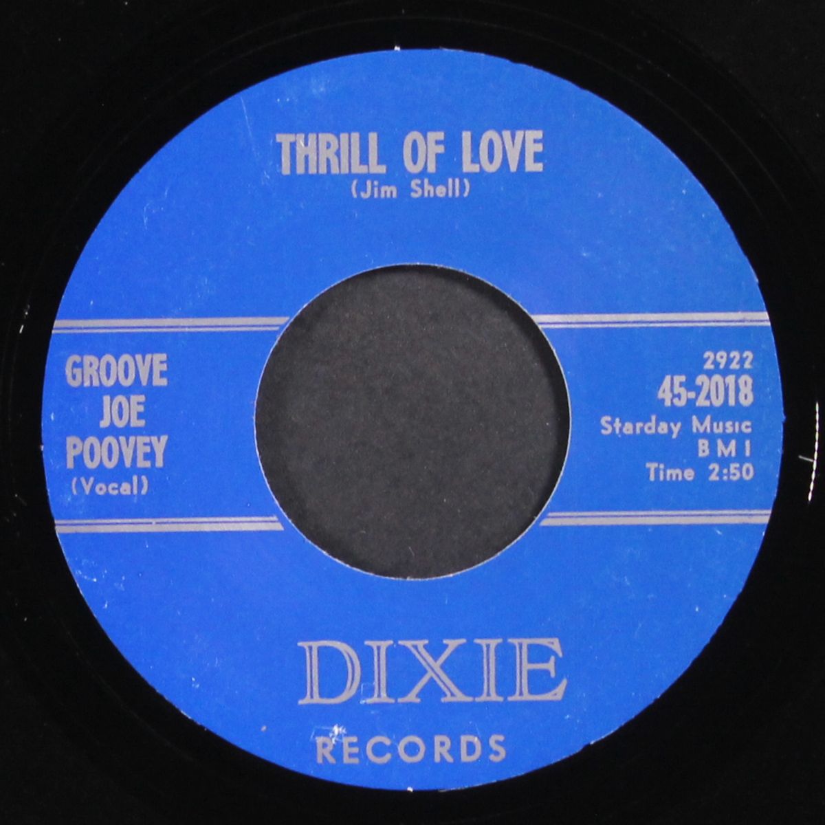 ten long fingers / thrill of love by GROOVE JOE POOVEY