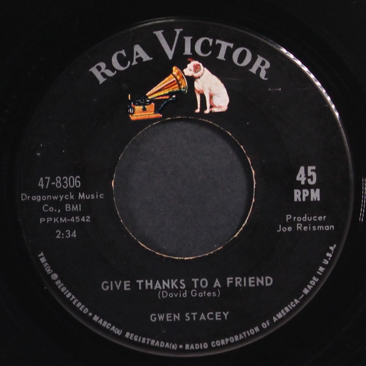 ain't gonna cry no more / give thanks to a friend by GWEN STACEY