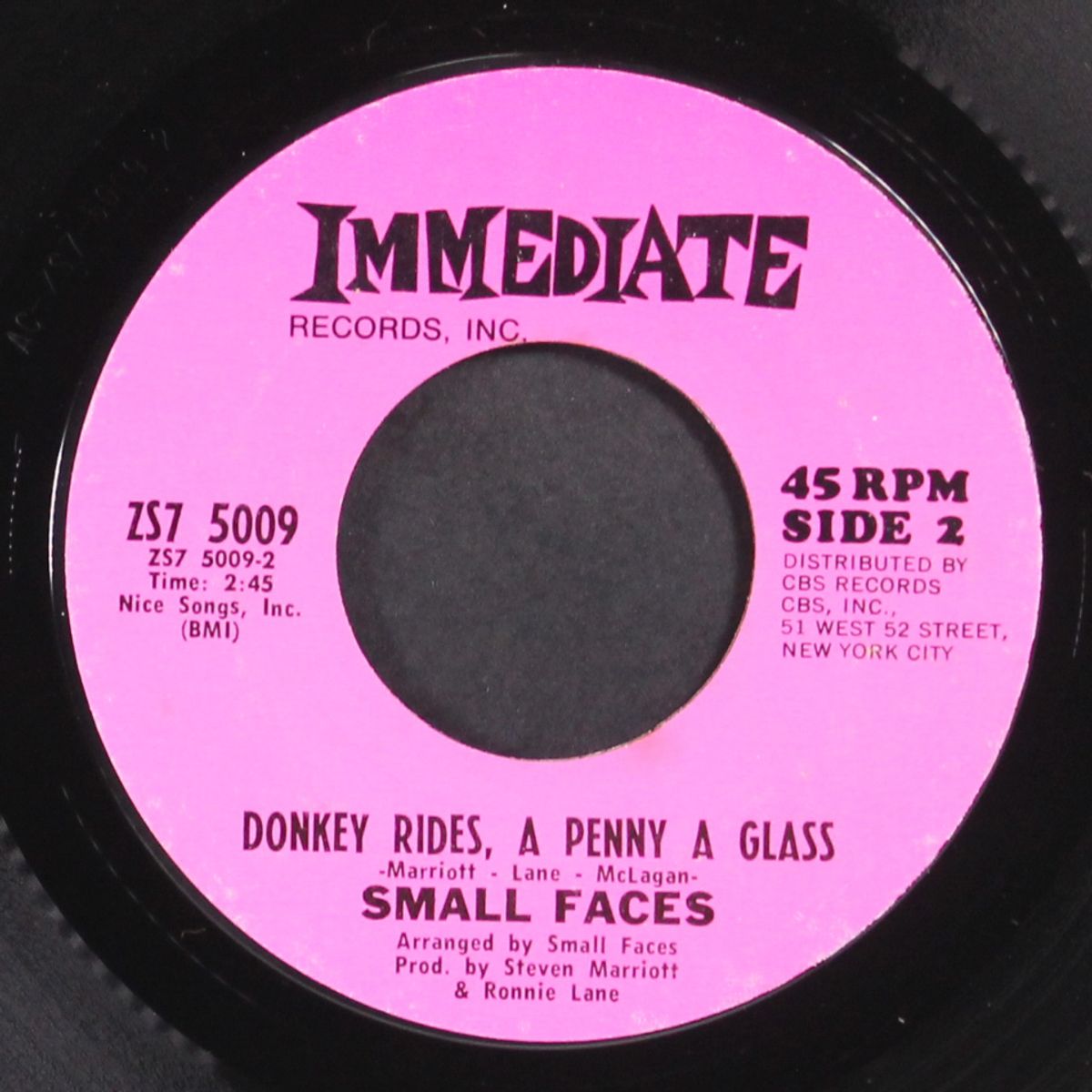 the universal / donkey rides penny glass by SMALL FACES