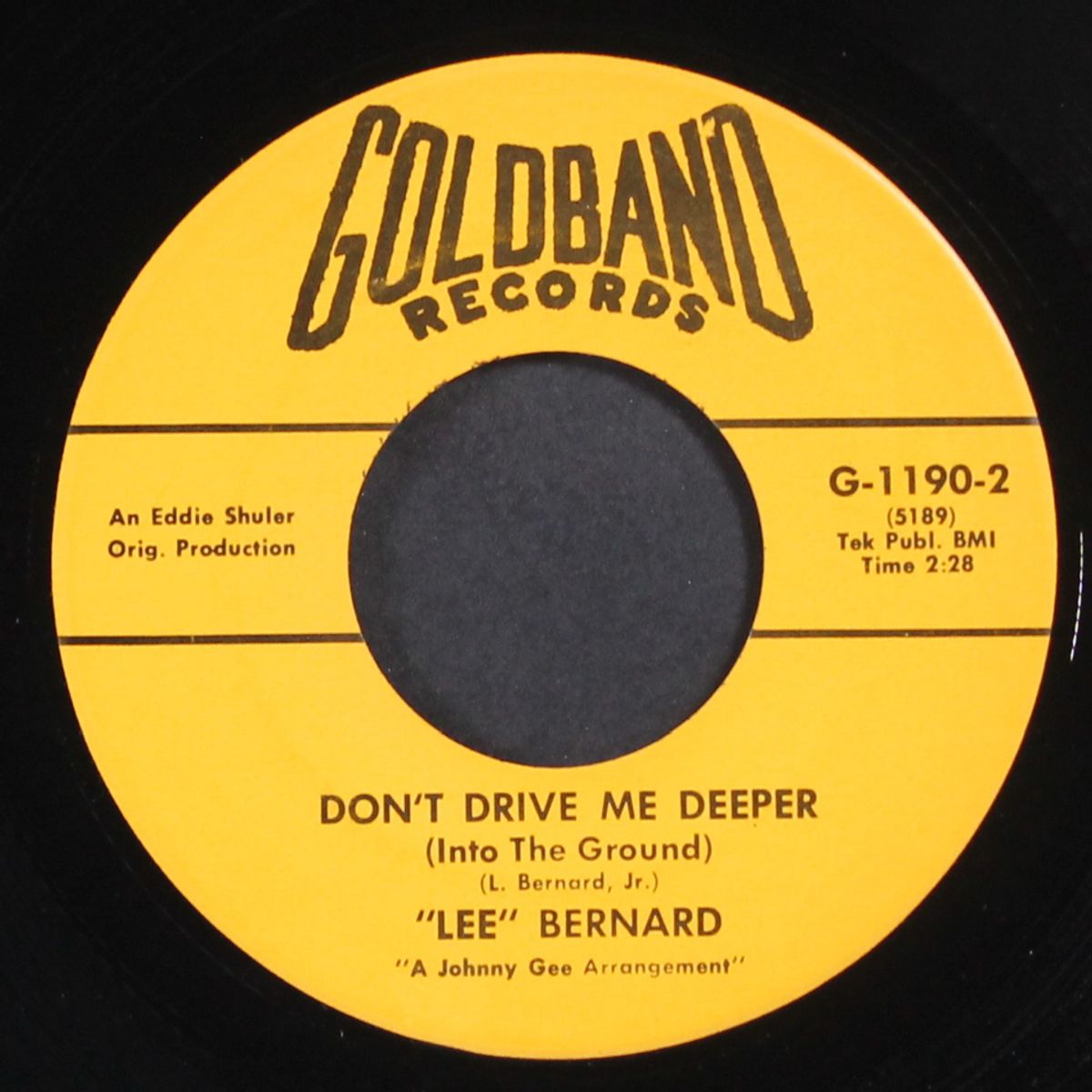 getting out of town / don't drive me deeper by LEE BERNARD