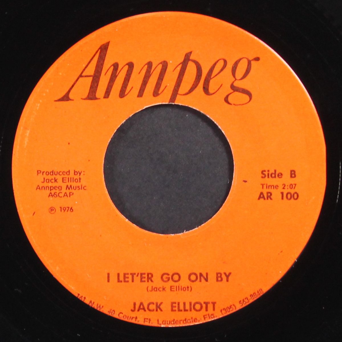 the hooker / i let'er go on by by JACK ELLIOTT