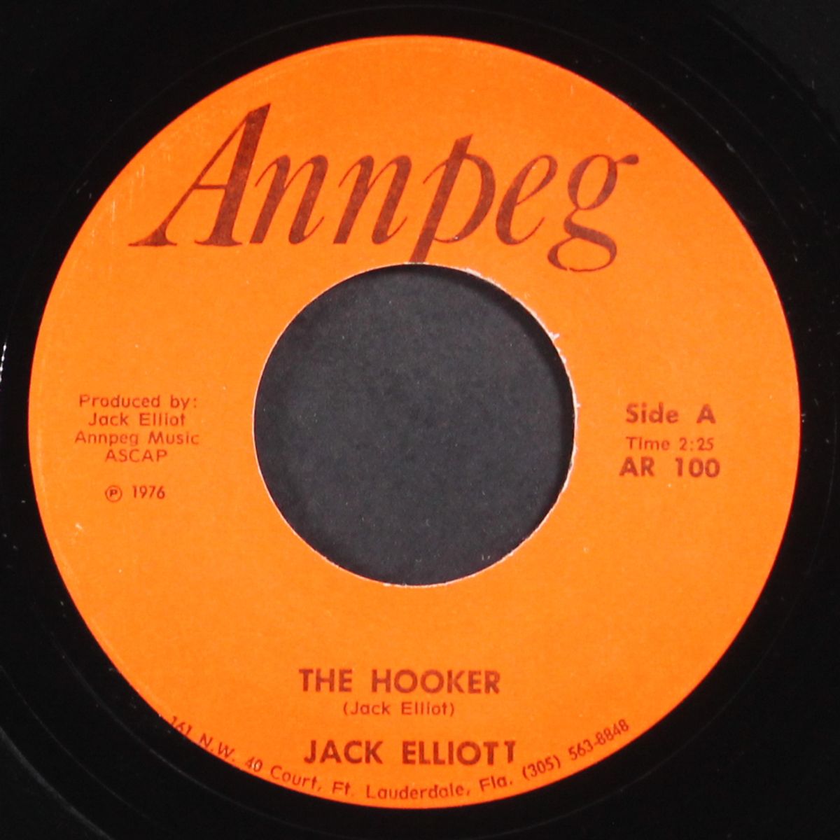 the hooker / i let'er go on by by JACK ELLIOTT