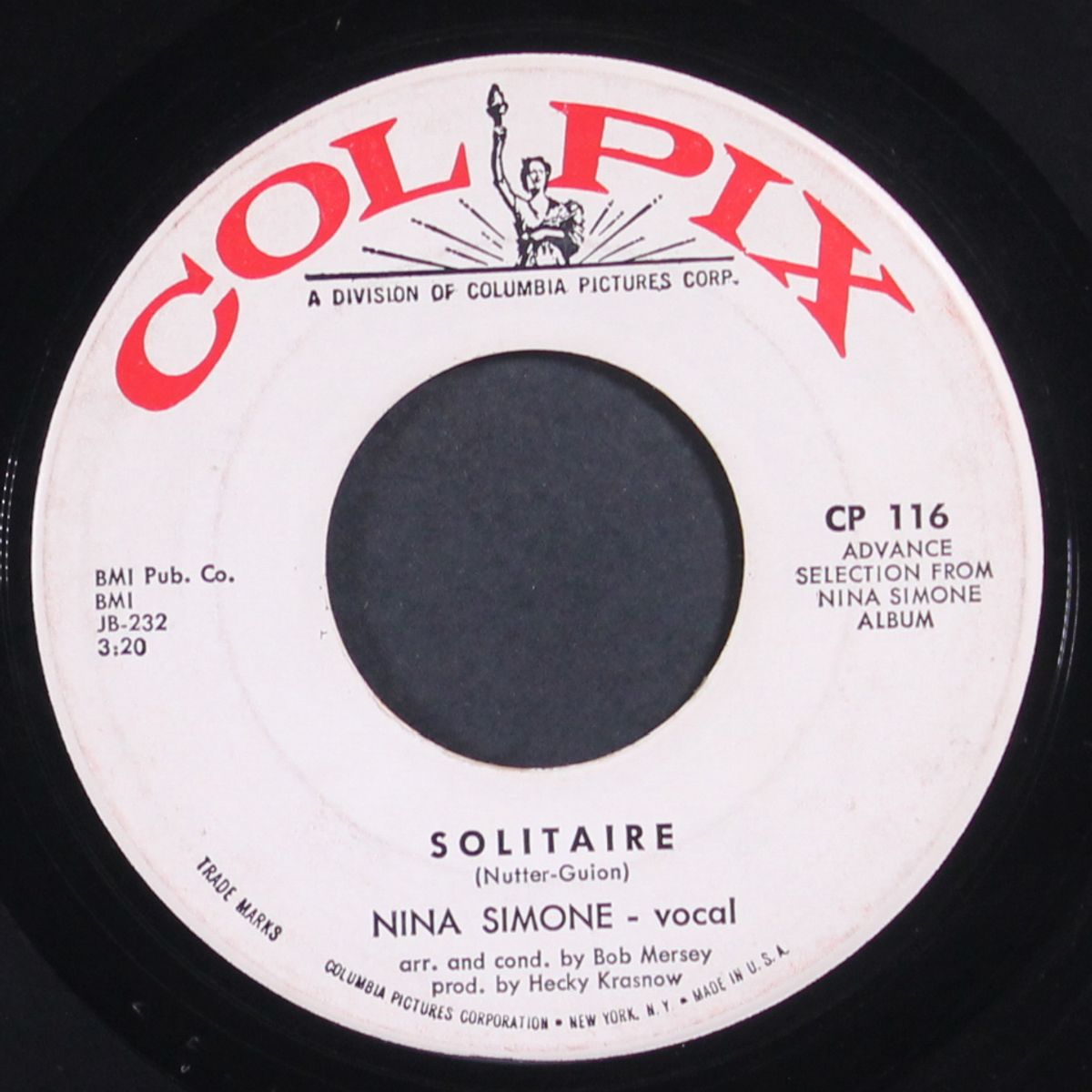 chilly winds don't blow / solitaire by NINA SIMONE