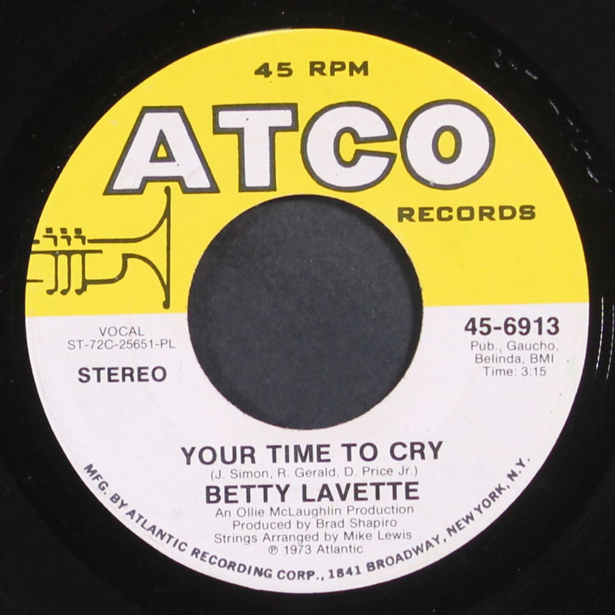 soul tambourine / your turn to cry by BETTY LAVETTE