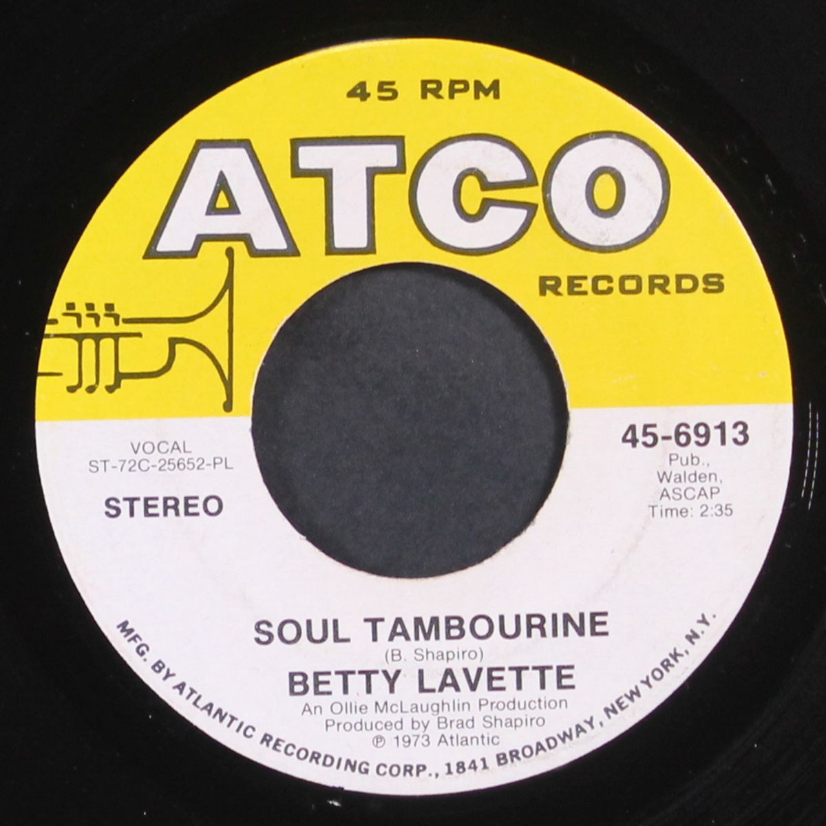 soul tambourine / your turn to cry by BETTY LAVETTE